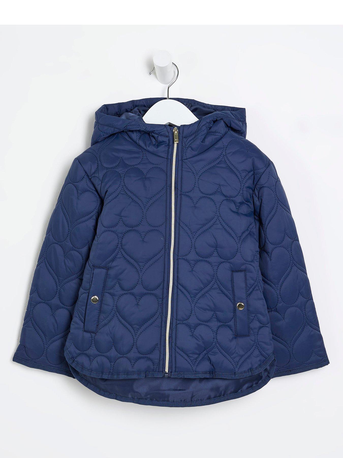 river-island-mini-mini-girls-padded-heart-quilted-coat-navy