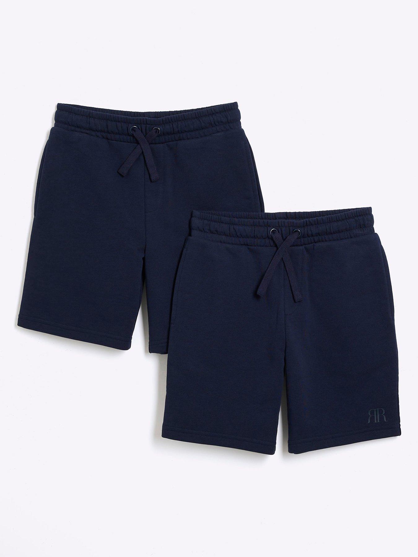 river-island-boys-shorts-2-pack-navy