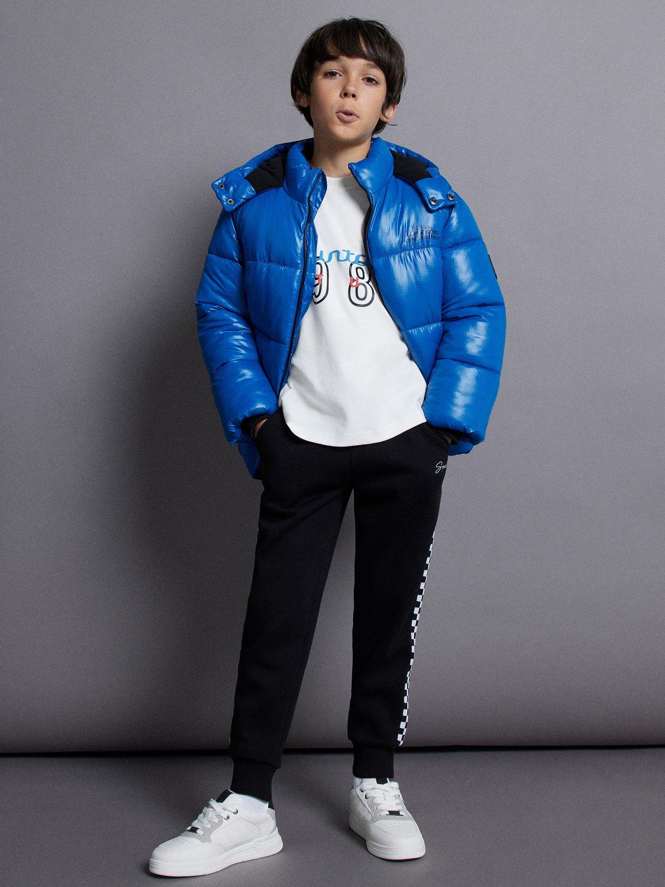 Image 2 of 7 of River Island Boys Puffer Jacket - Blue