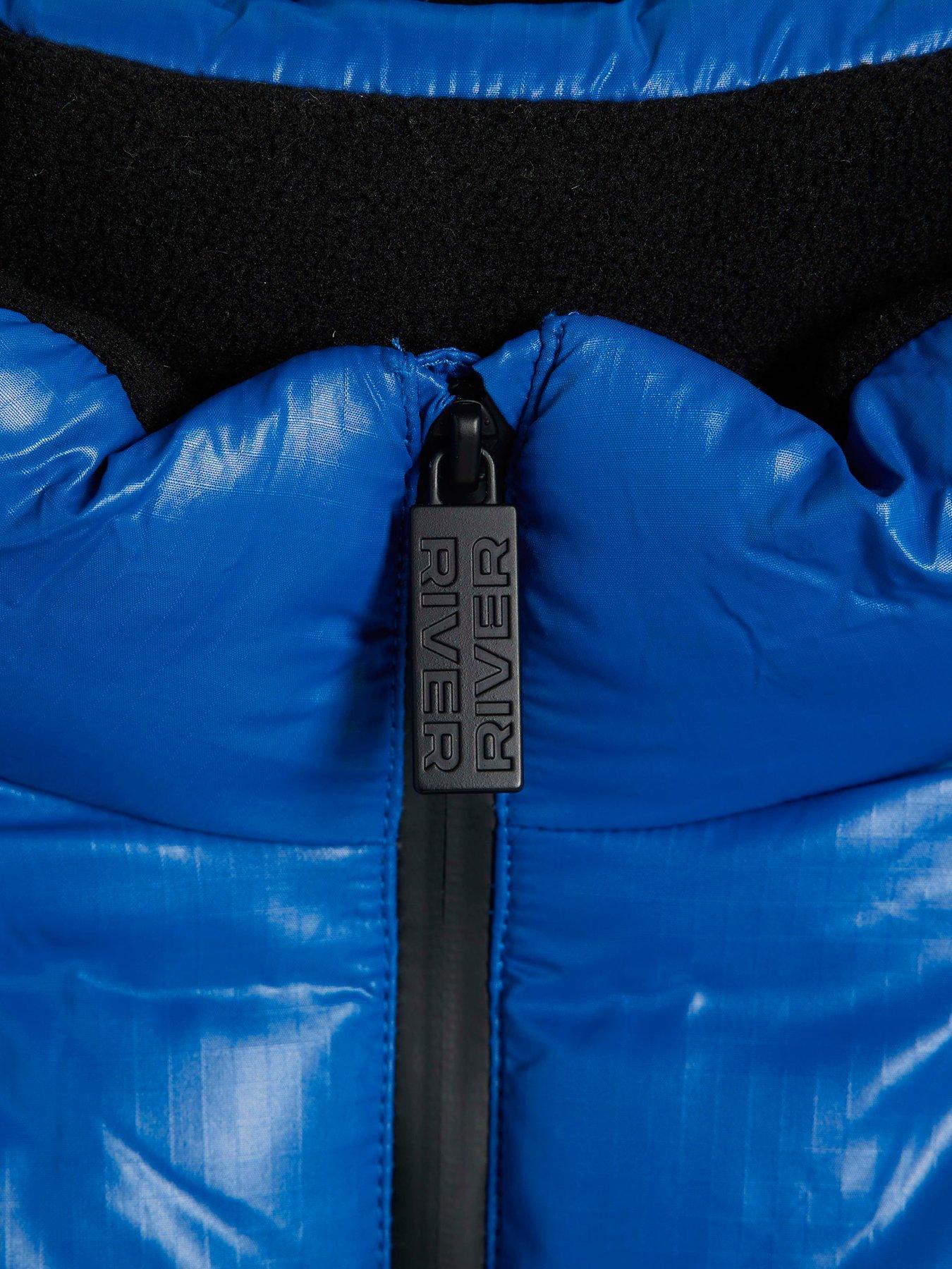 Image 7 of 7 of River Island Boys Puffer Jacket - Blue