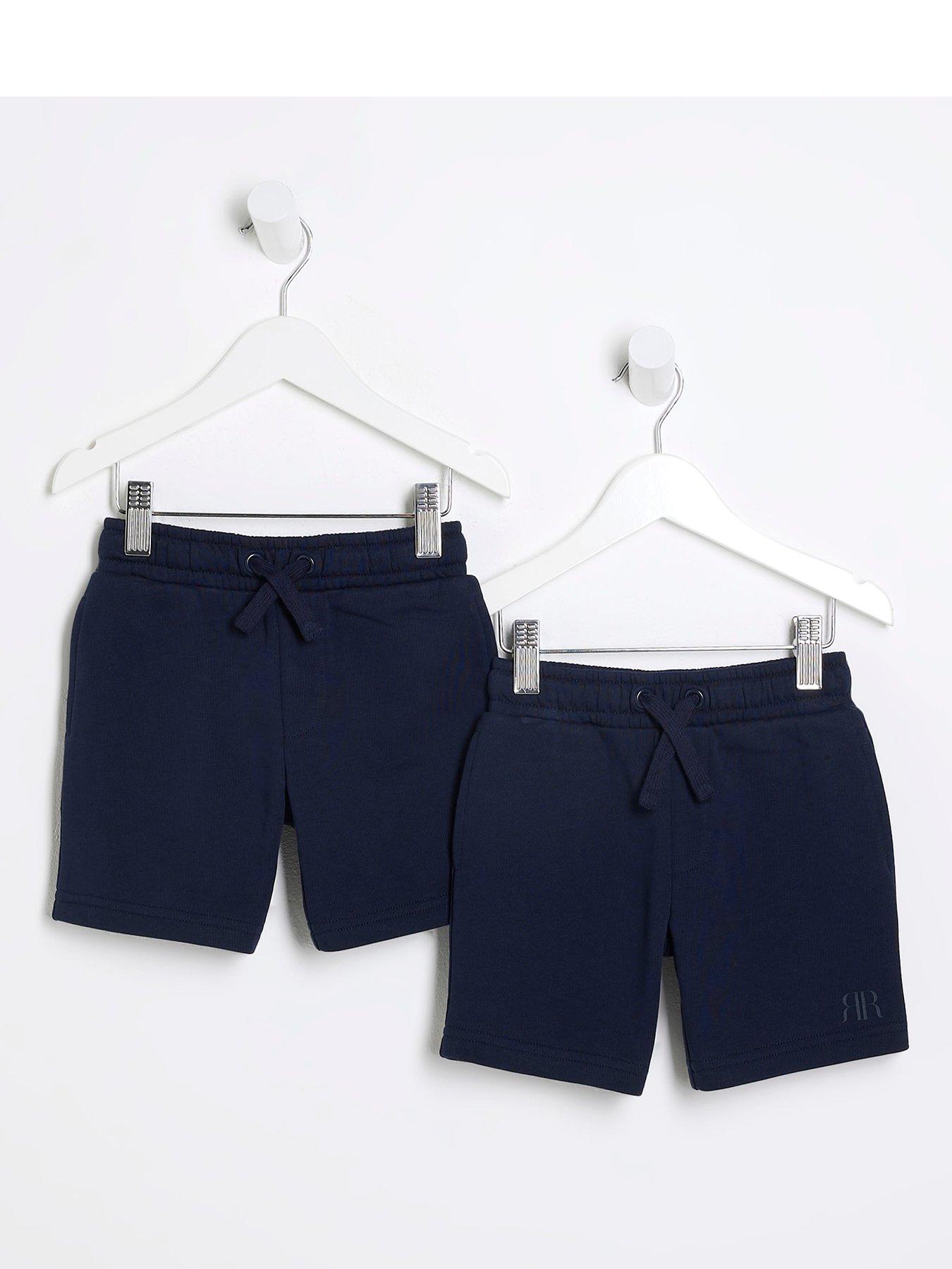 river-island-mini-mini-boys-shorts-2-pack-navy