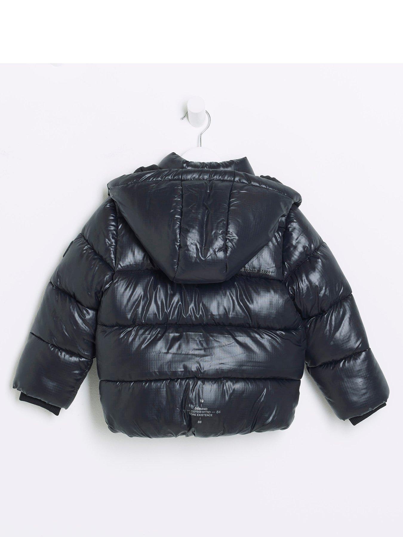 River Island Mini Mini Boy Puffer Coat Black Very Ireland