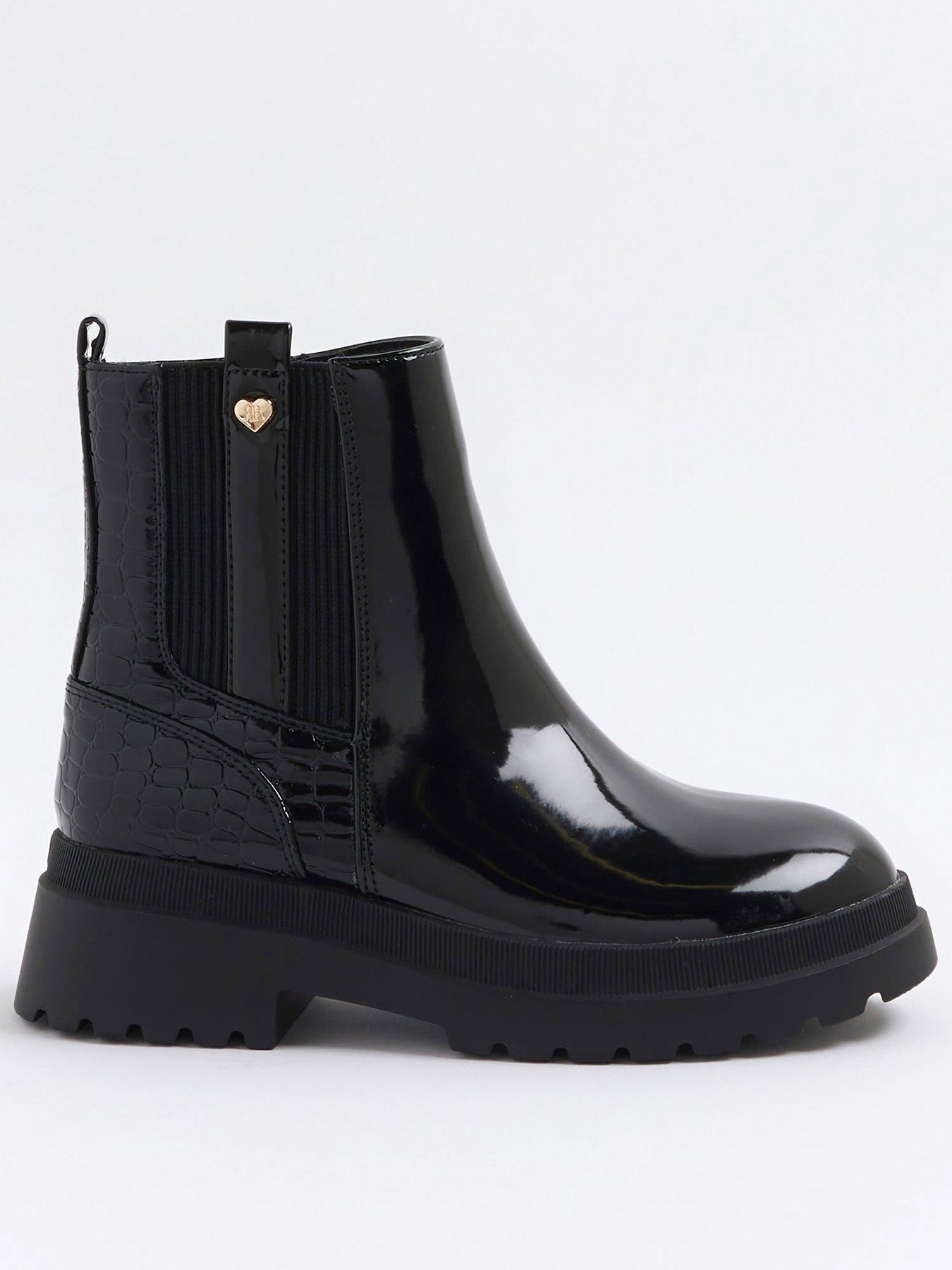 river-island-older-girl-patent-stud-chelsea-boots-black