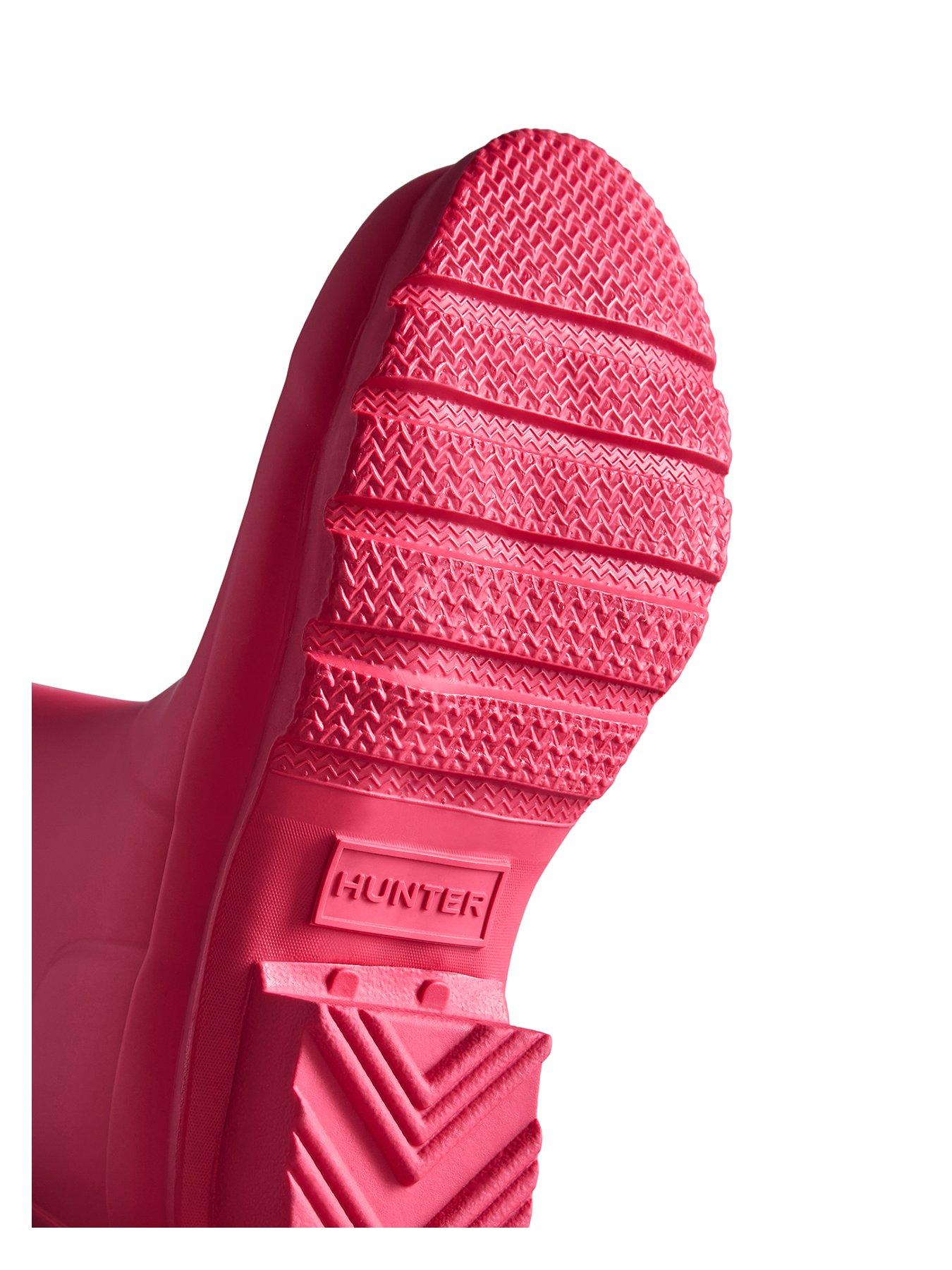 Image 4 of 4 of Hunter Original Big Kids Matte Wellington Boots - Pink