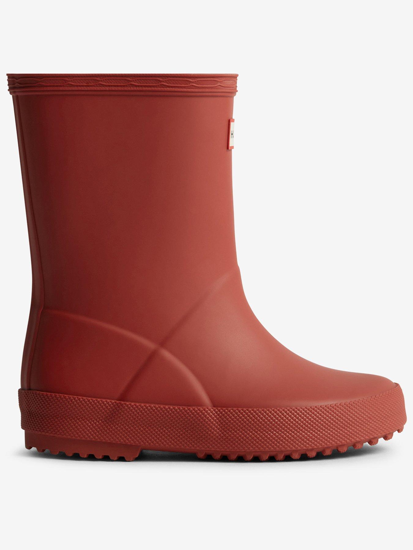 hunter-kids-first-matte-wellington-boots-red