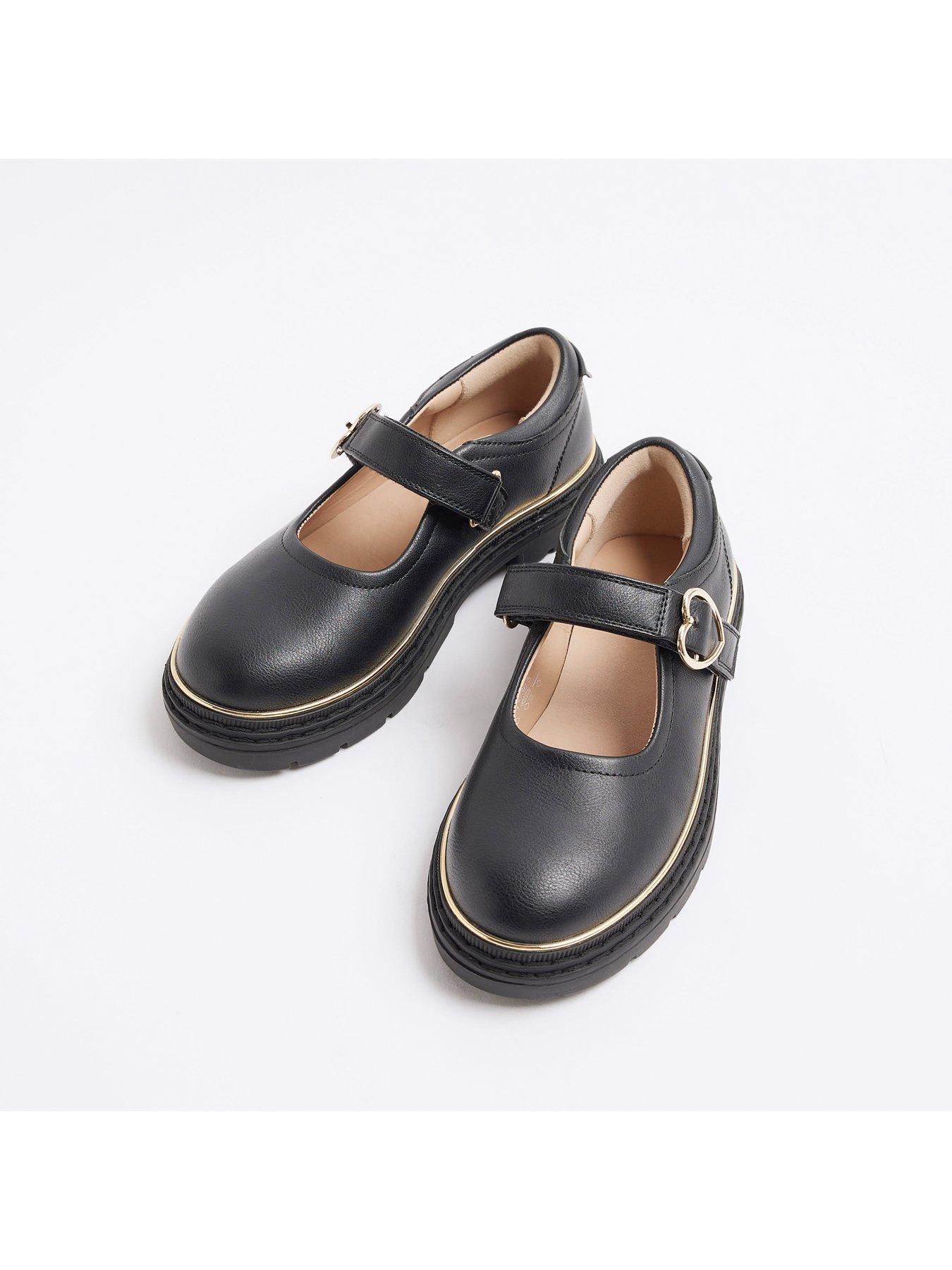 Image 4 of 5 of River Island Girls Buckle Mary Jane Shoes - Black