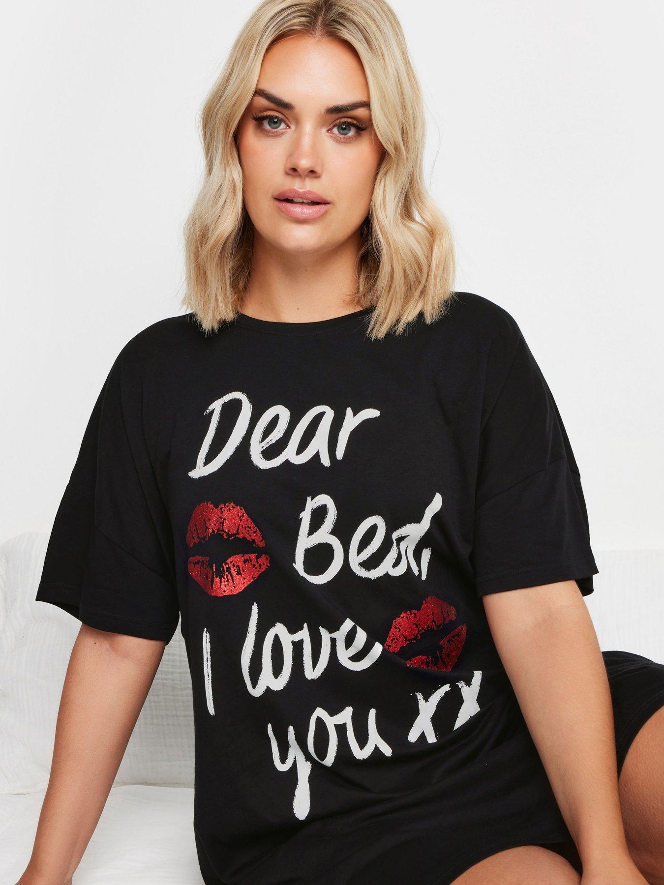 yours-curve-dear-bed-sleeptee-blackoutfit