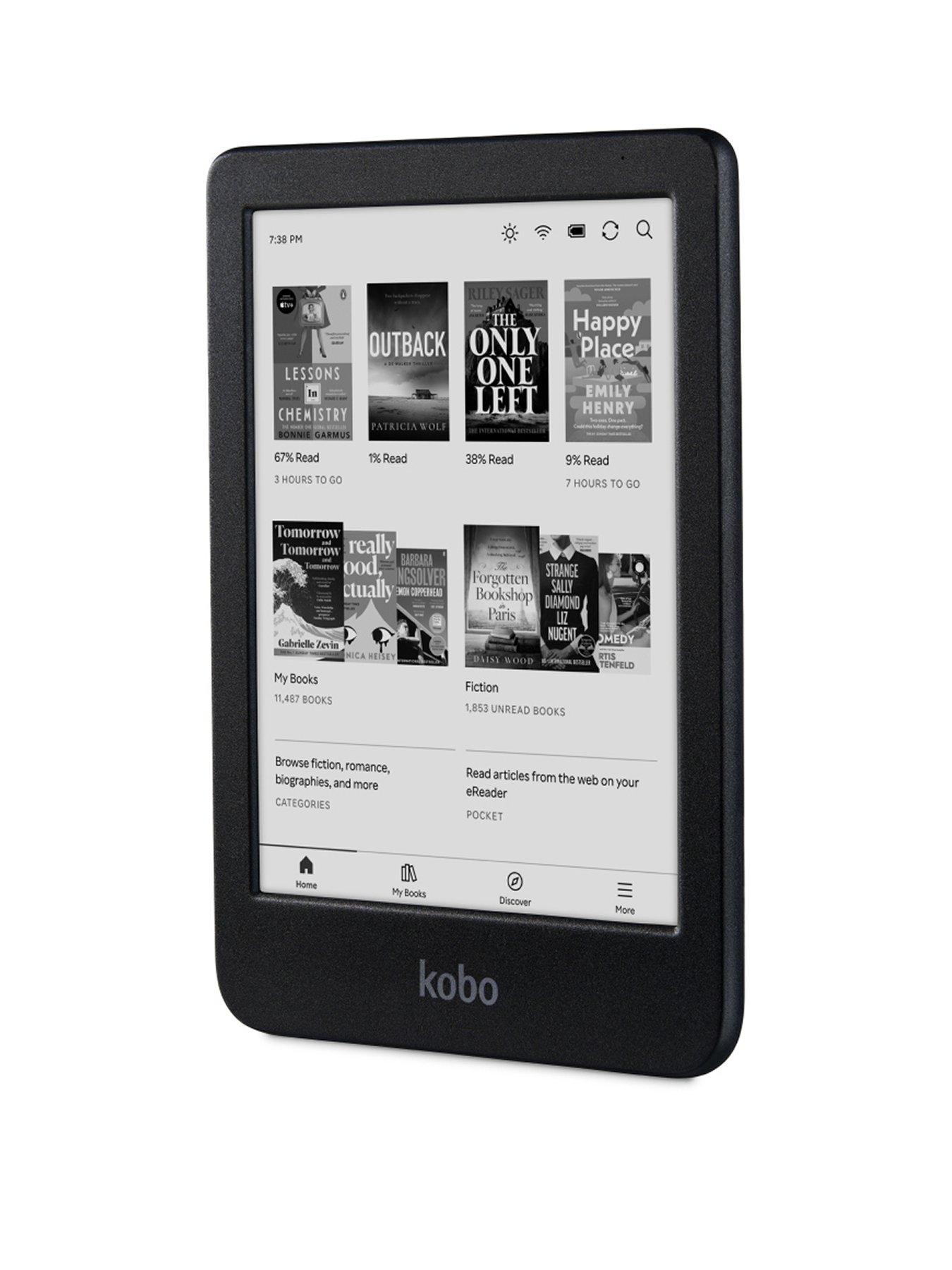 kobo-clara-bw-6-inch-ereader-e-ink-carta-1300-hd-display-comfortlight-pro-waterproofstillFront