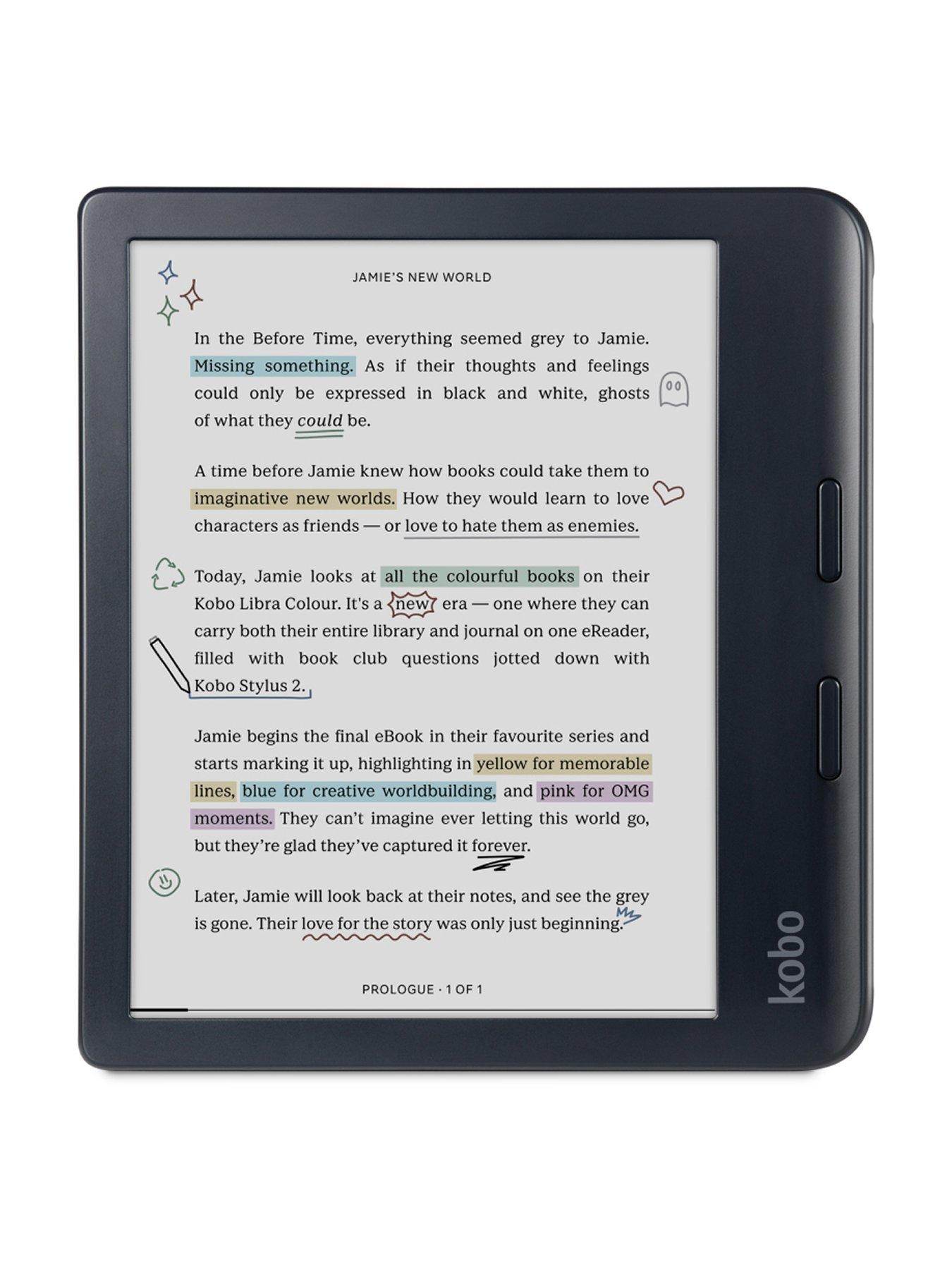 kobo-libra-colournbsp7-inch-ereader--nbspe-ink-kaleido-3-colour-display-kobo-stylus-2-compatibility-waterproof-black