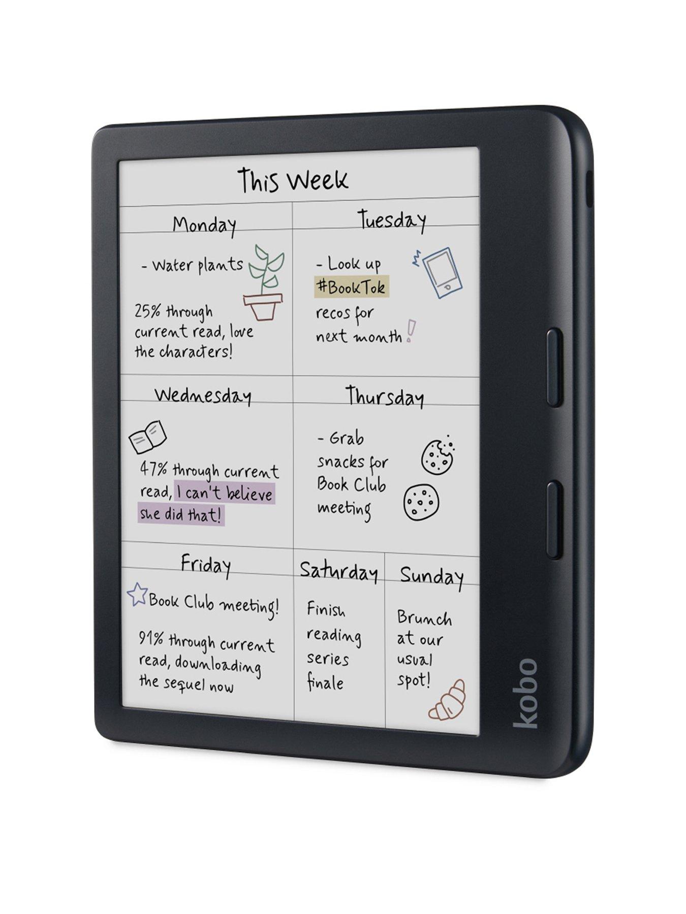 Image 2 of 6 of Kobo Libra Colour&nbsp;7-inch eReader -&nbsp;E Ink Kaleido 3 Colour Display, Kobo Stylus 2 Compatibility, Waterproof - Black