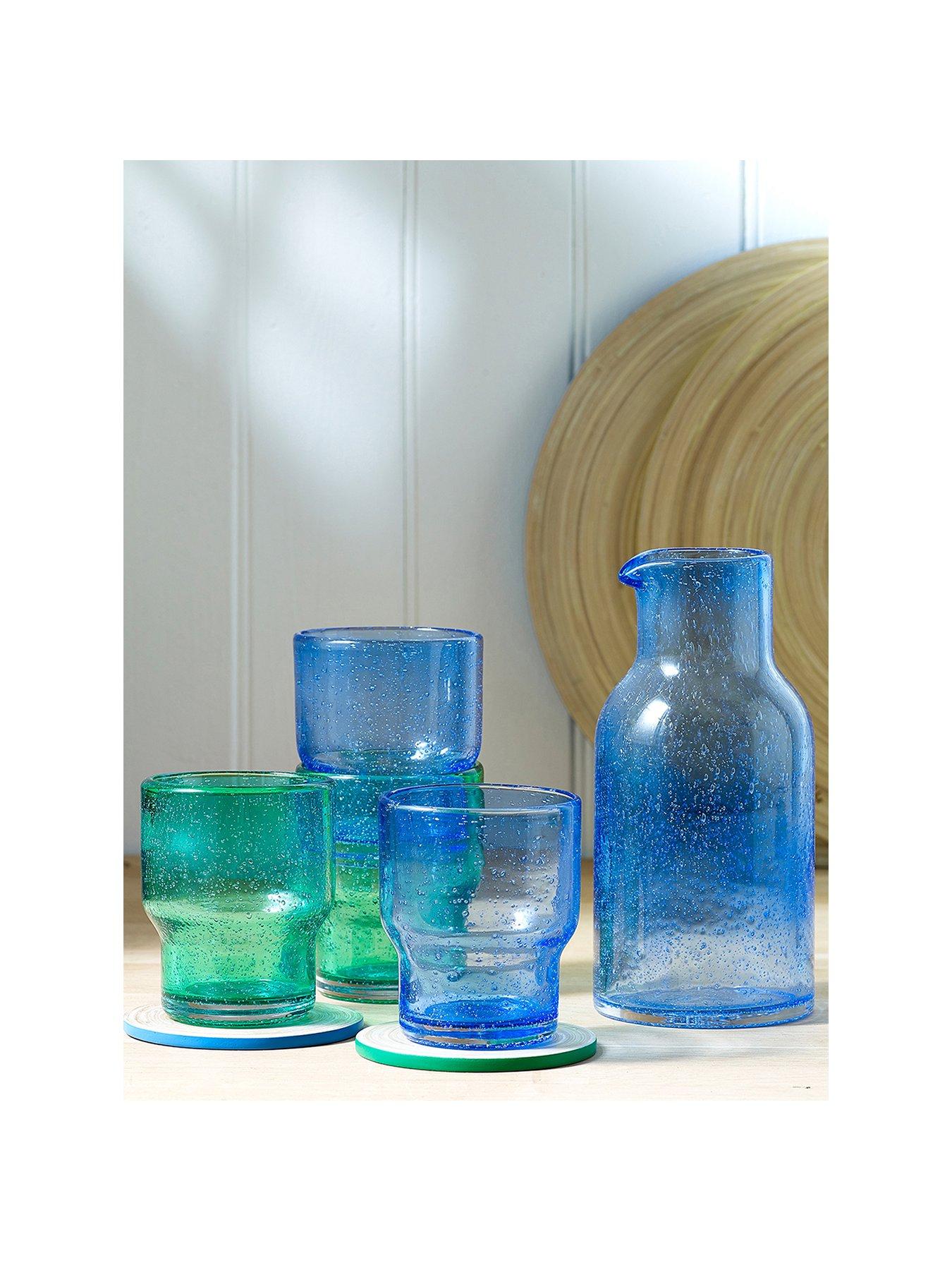 sur-la-table-colour-me-happy-glass-carafe-bluestillFront