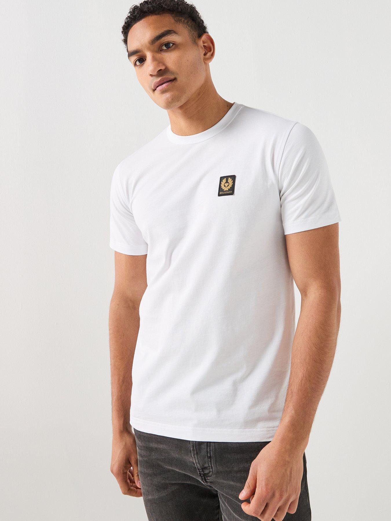 Belstaff Left Chest Patch Logo Regular Fit T-Shirt - White