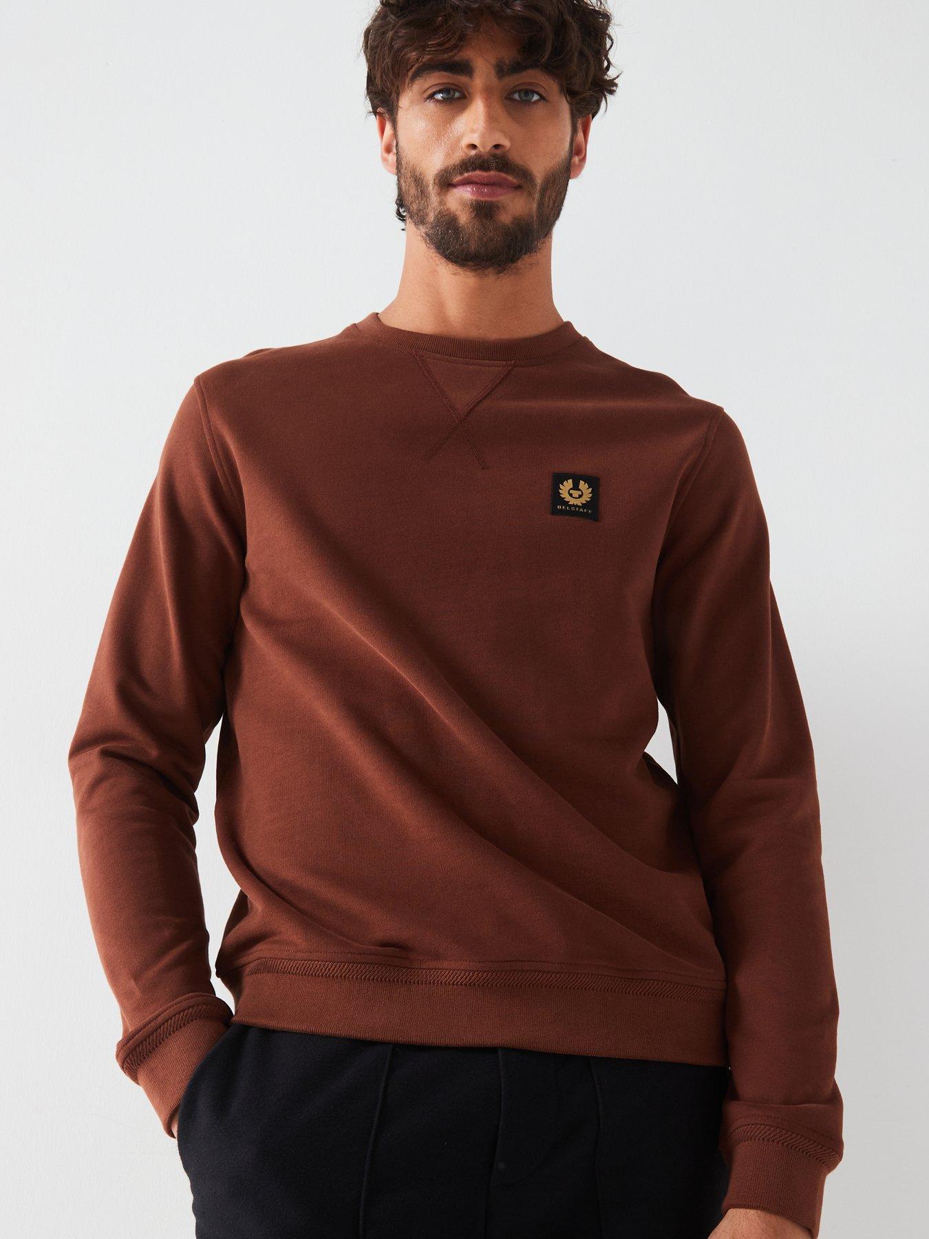 belstaff-belstaff-left-chest-patch-logo-regular-fit-crew-sweatshirt-dark-browndetail