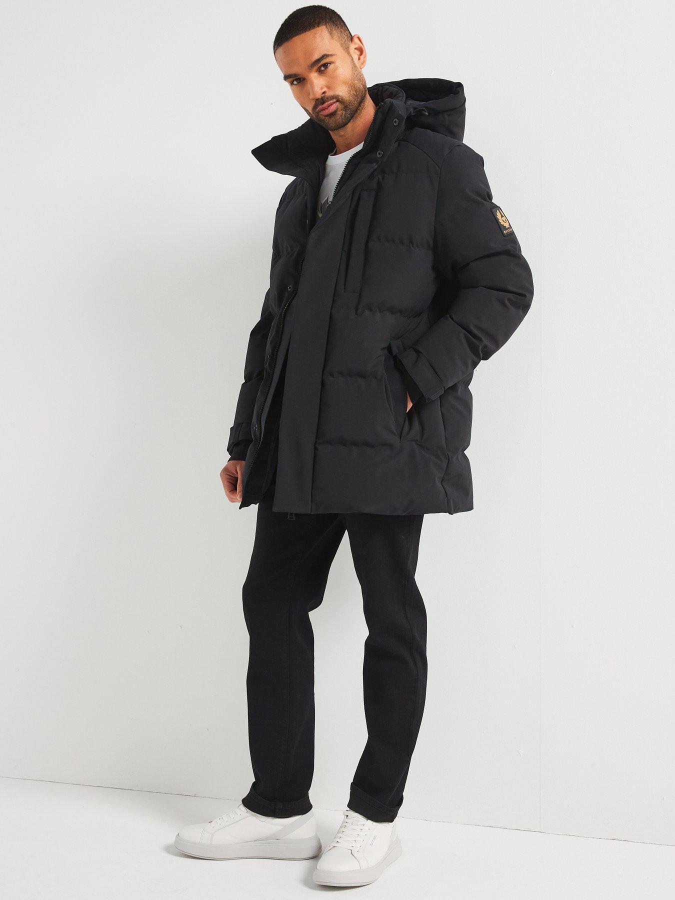 Image 1 of 6 of Belstaff Belstaff Pendulum 2 Way Stretch Padded Coat - Black
