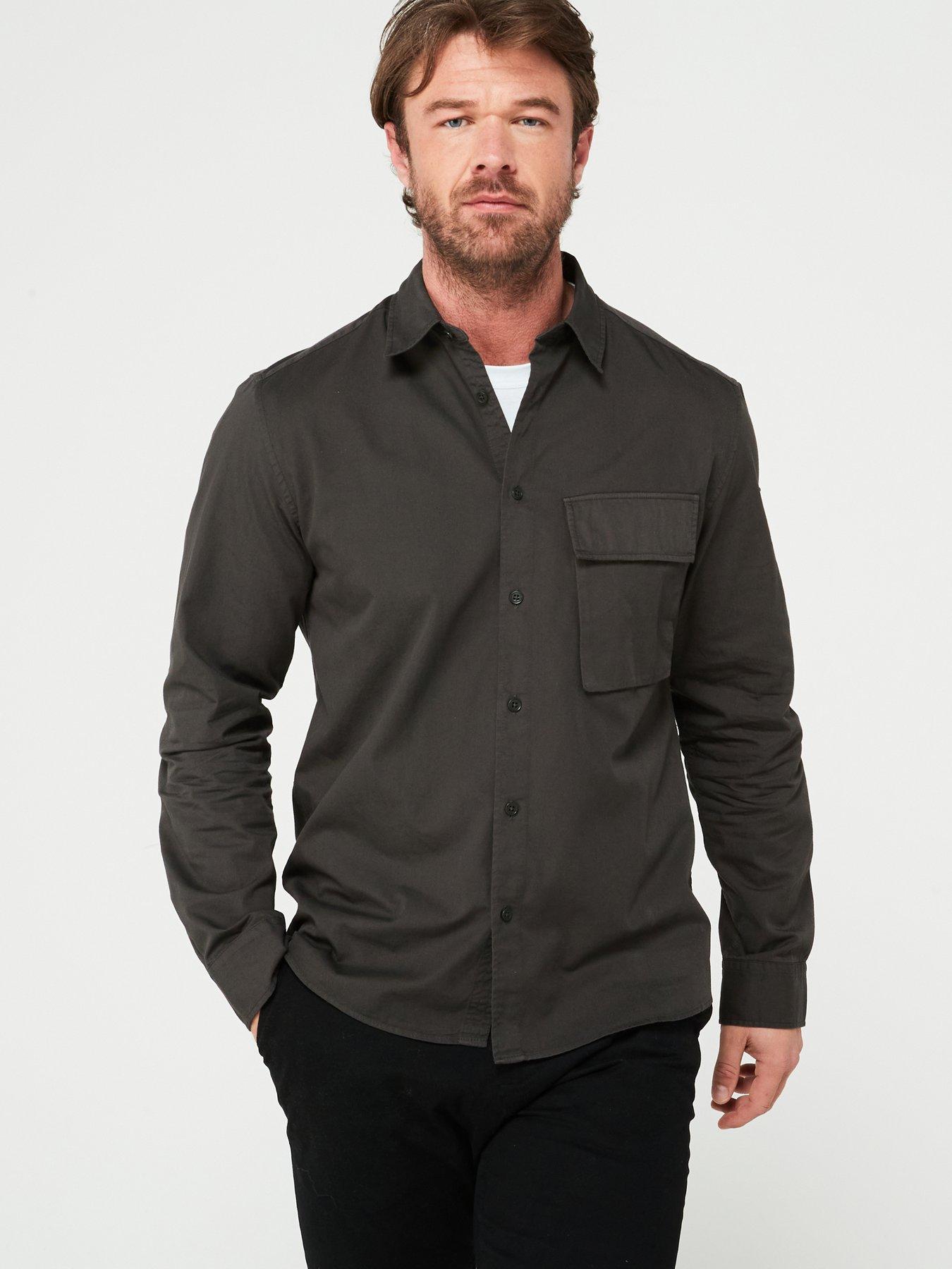 belstaff-belstaff-logo-patch-sleeve-garment-dyed-cotton-shirt-dark-greyfront