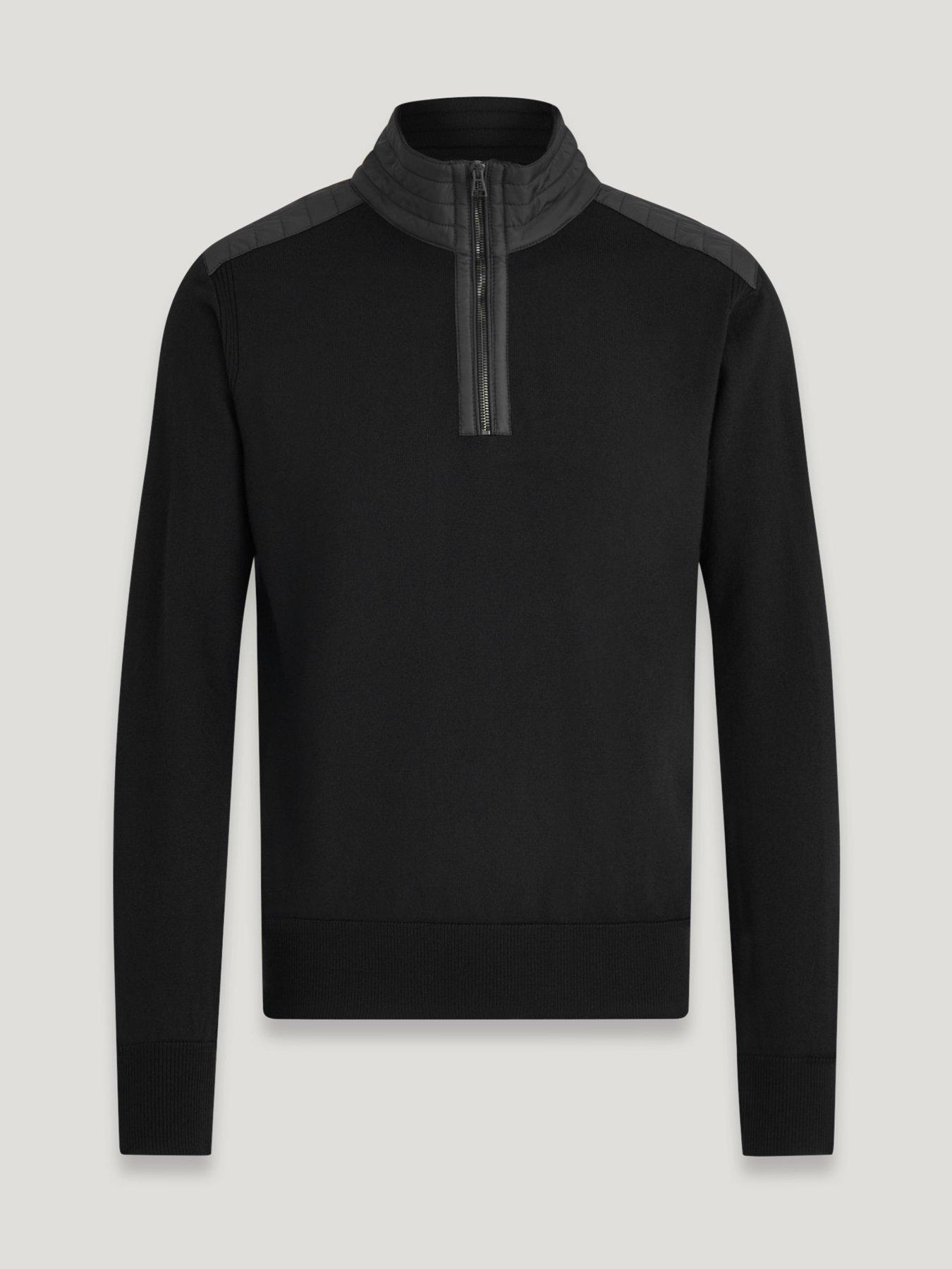 belstaff-belstaff-kilmington-nylon-shoulder-merino-wool-14-zip-knitted-jumper-black