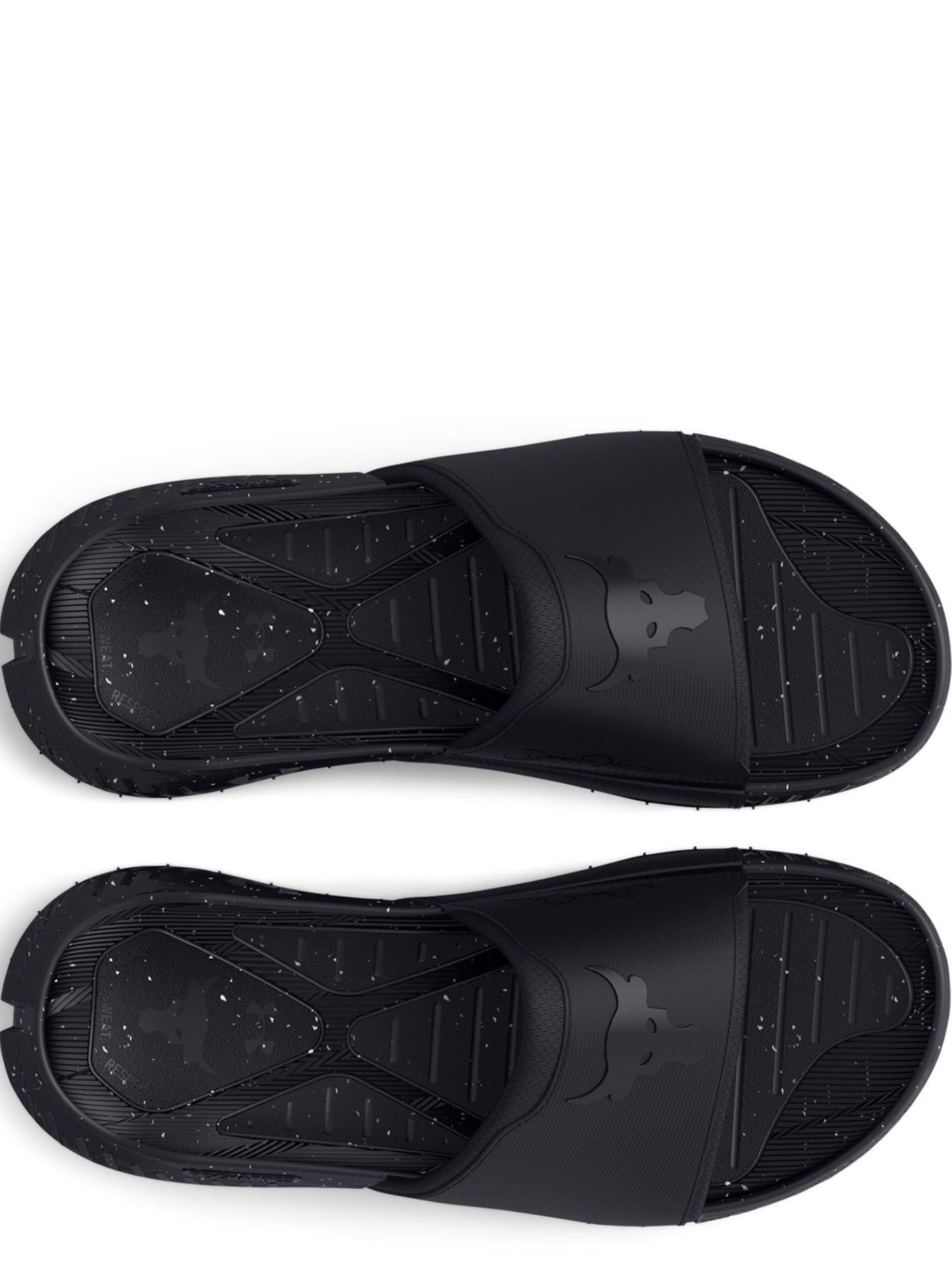 under-armour-adults-unisex-lifestyle-project-rock-3-slides-blackoutfit