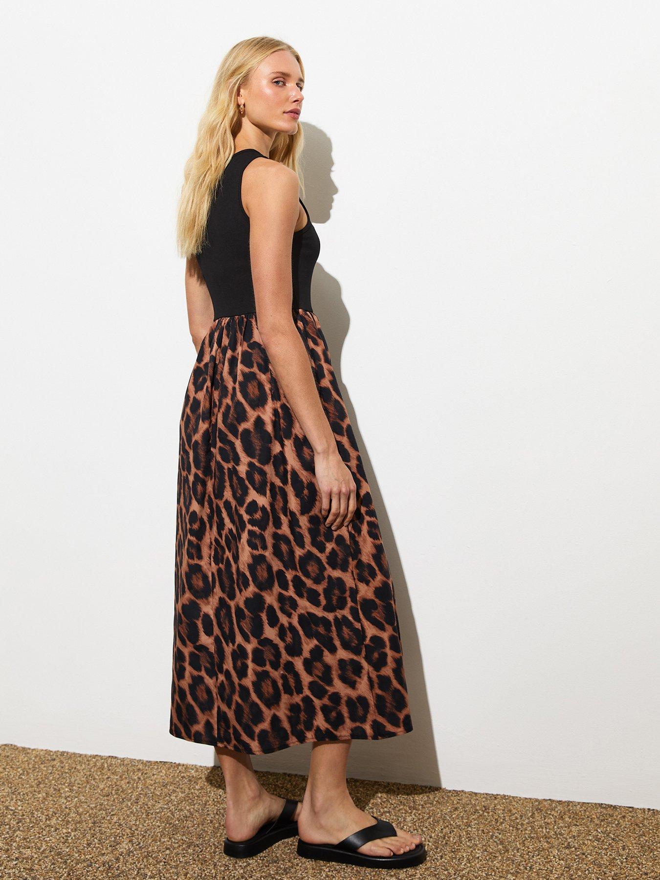 new-look-black-cotton-blend-abstract-print-midi-dressstillFront