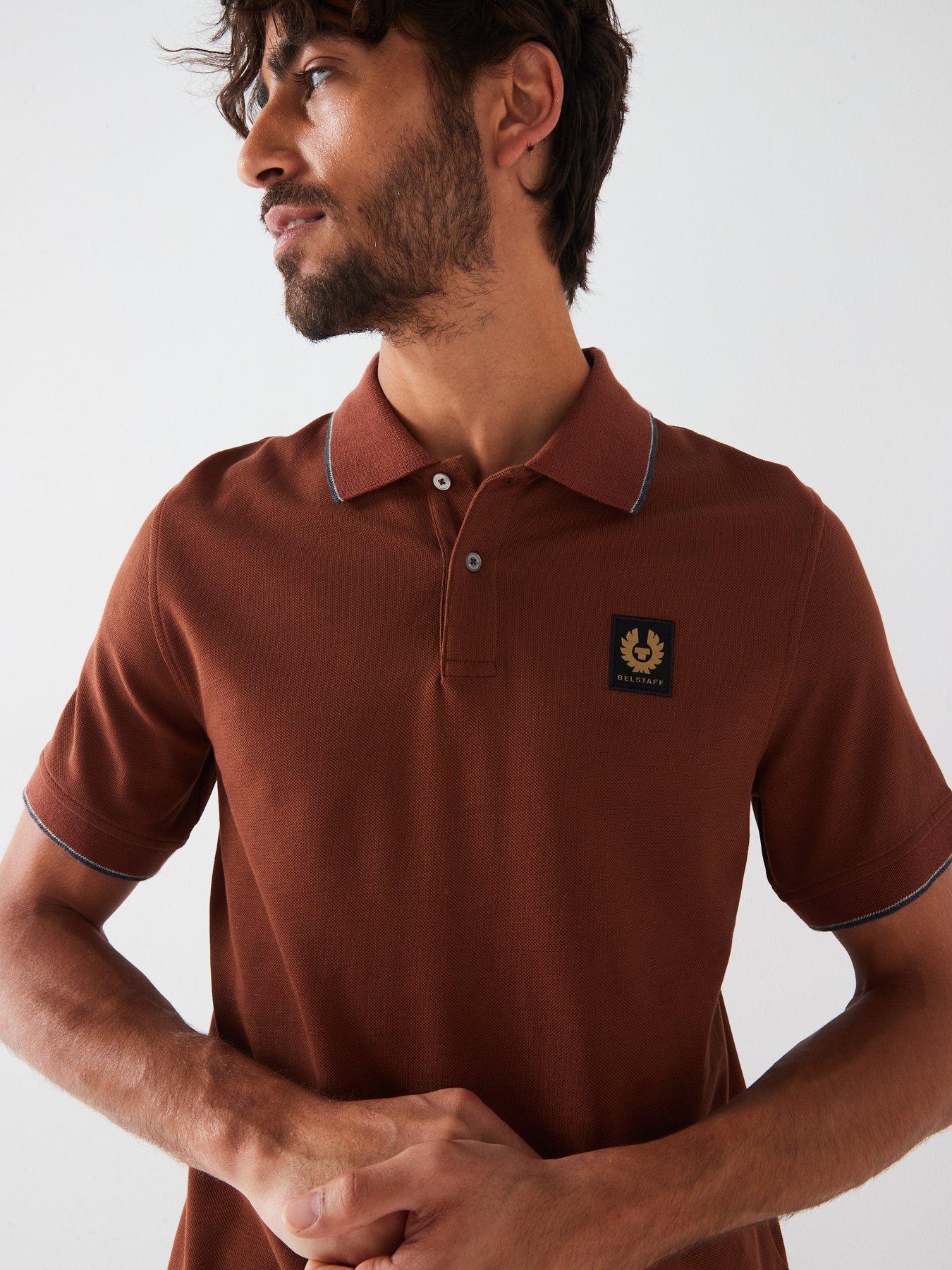 belstaff-belstaff-left-chest-patch-logo-regular-fit-tipped-polo-shirt-dark-brownoutfit