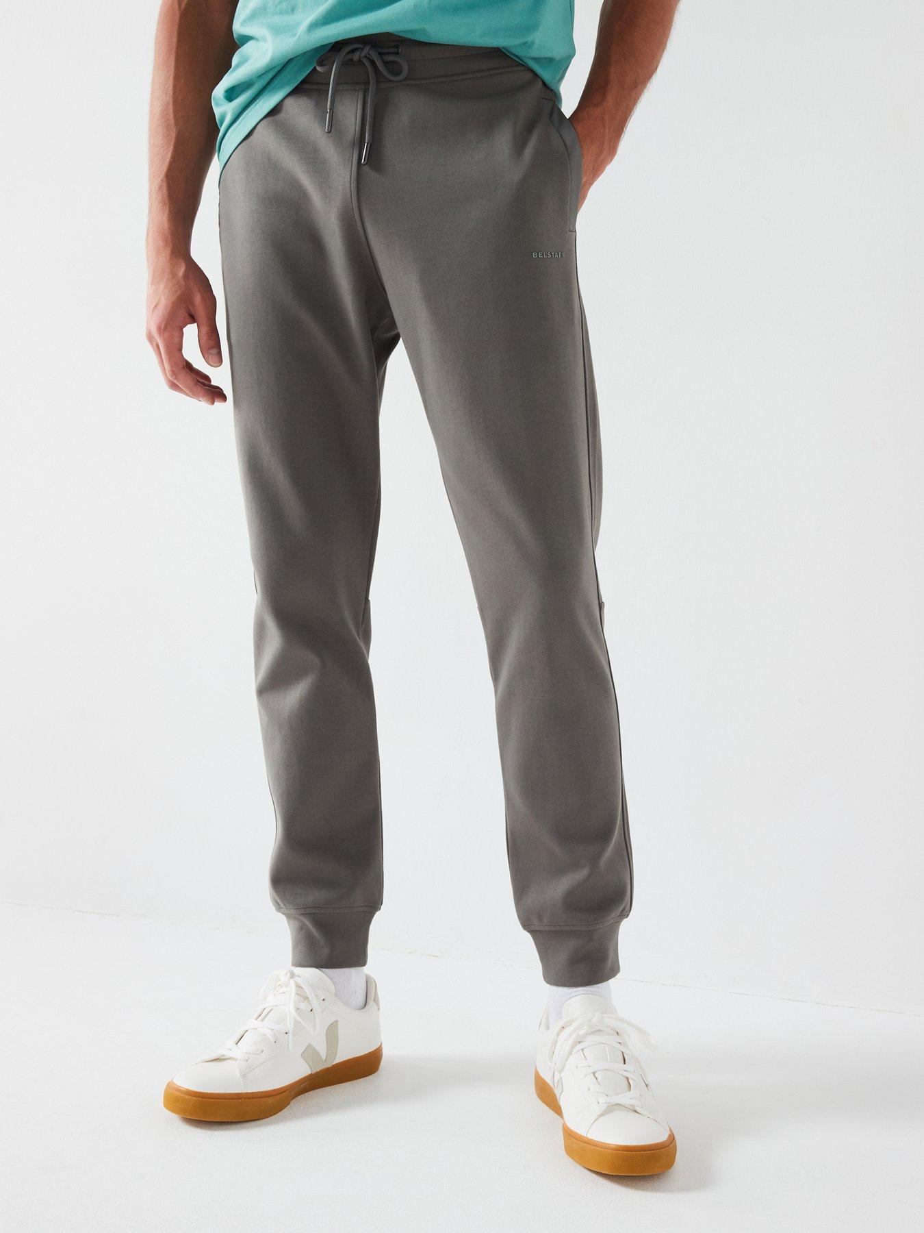 undefined Belstaff Alloy Small Linear Nylon Pocket Trim Cuff Joggers - Grey