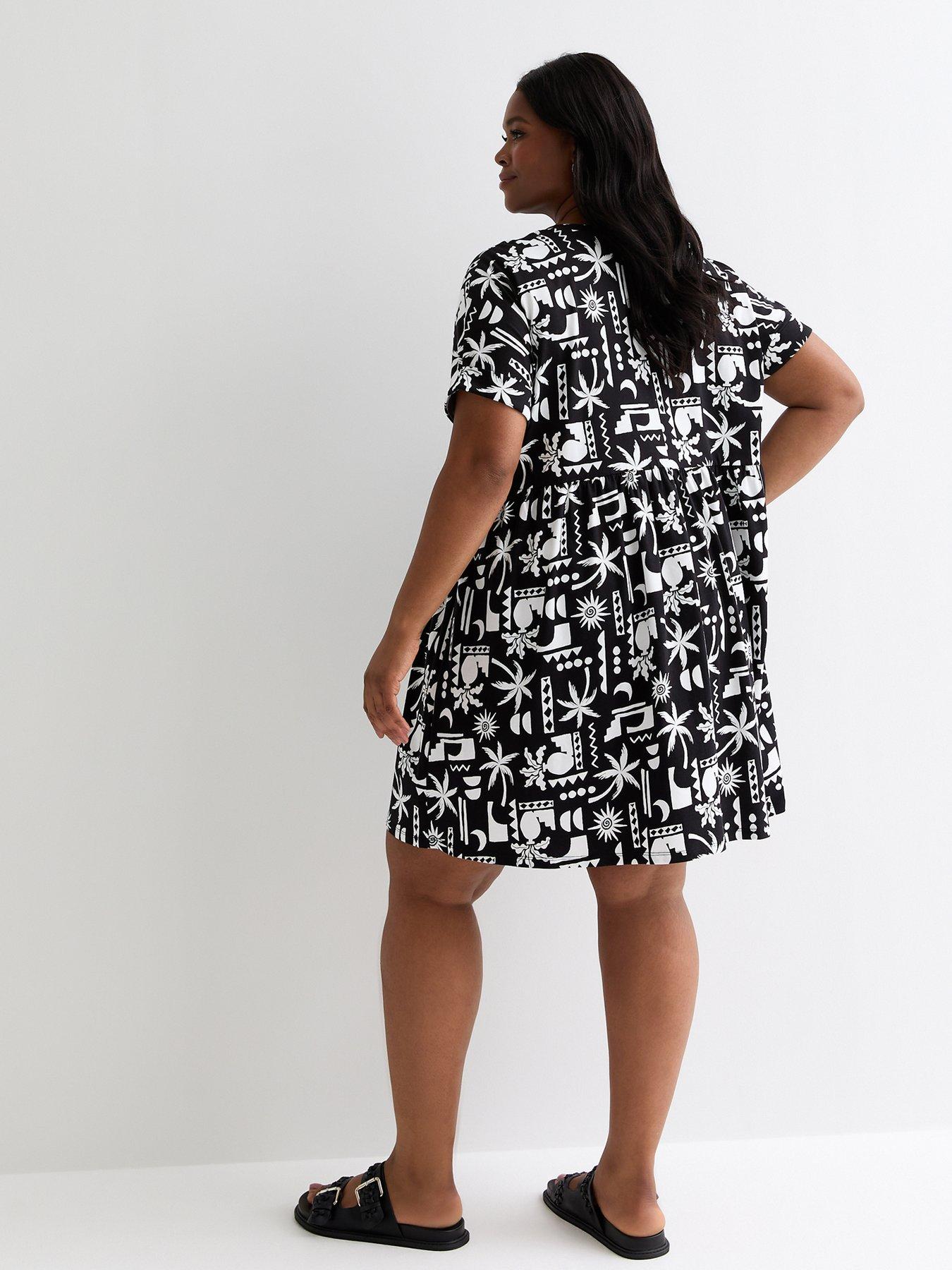 new-look-black-abstract-pattern-mini-smock-dressstillFront