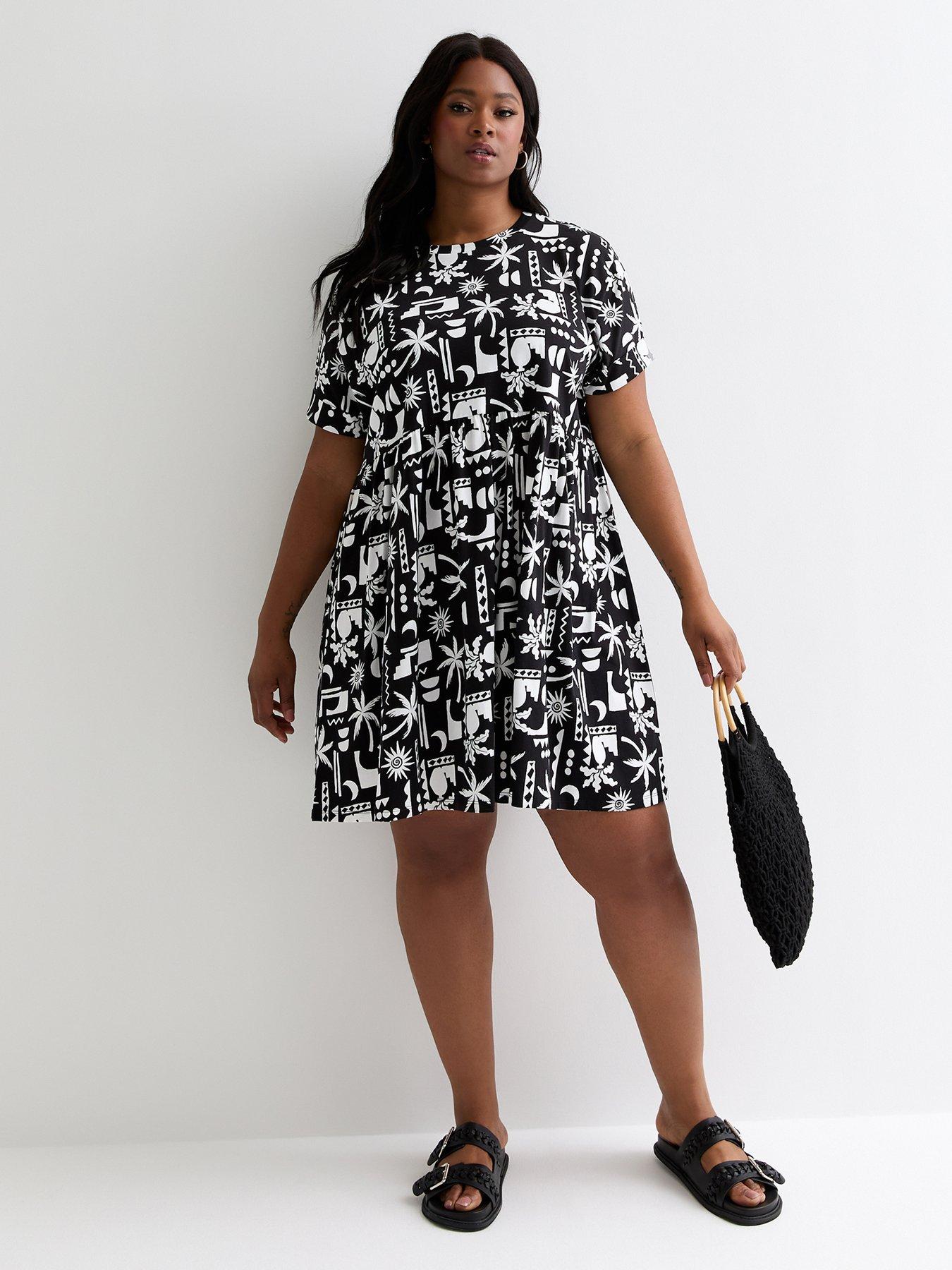 new-look-black-abstract-pattern-mini-smock-dressback