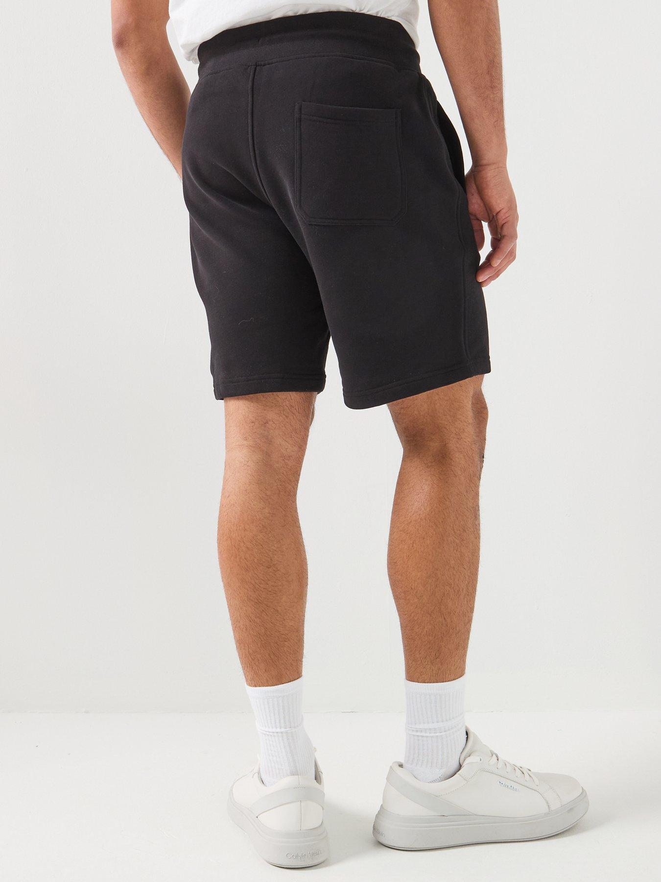 Image 2 of 6 of Belstaff Logo Patch Jersey Shorts - Black