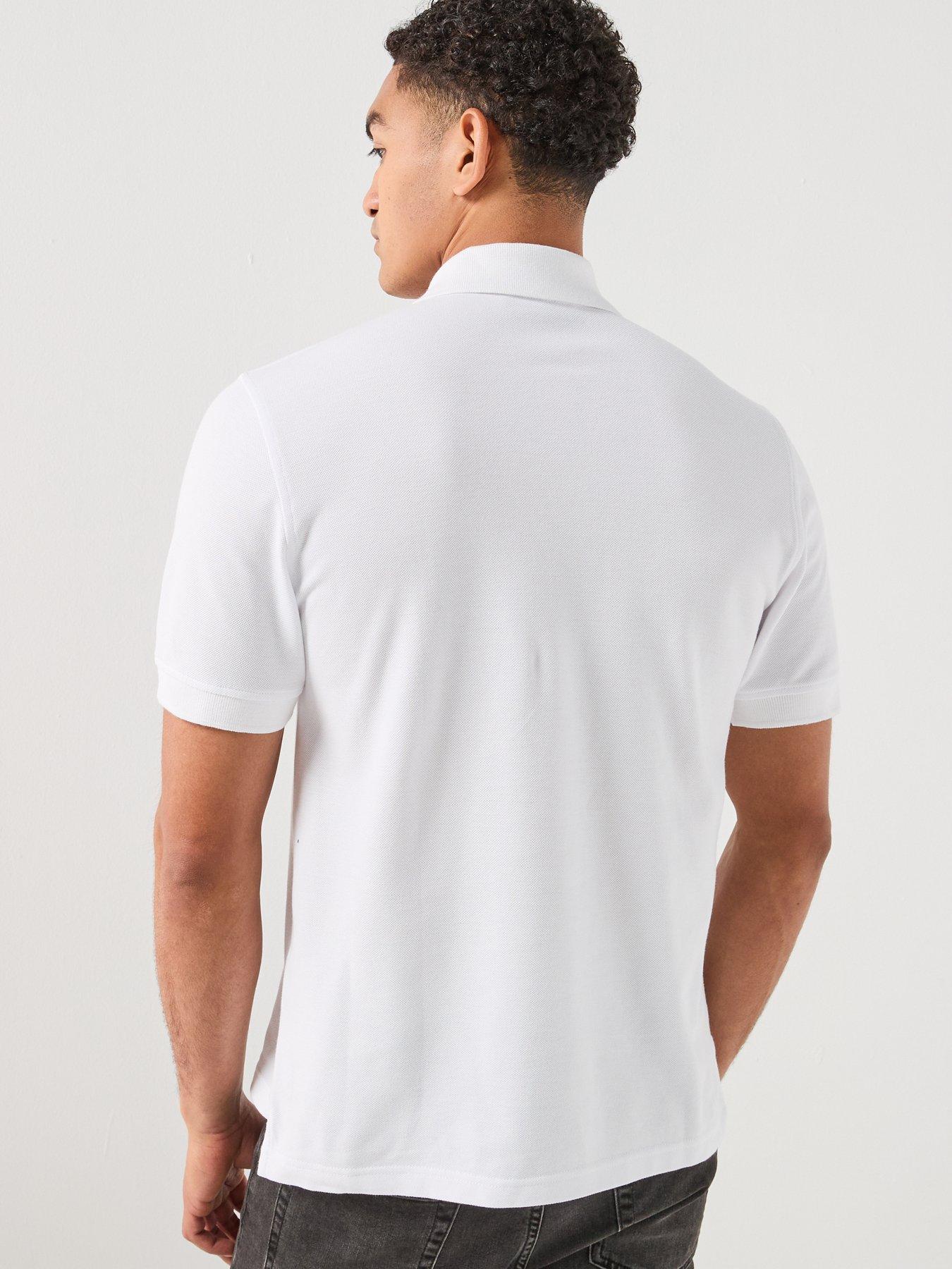 Image 2 of 5 of Belstaff Left Chest Patch Logo Regular Fit Polo Shirt - White