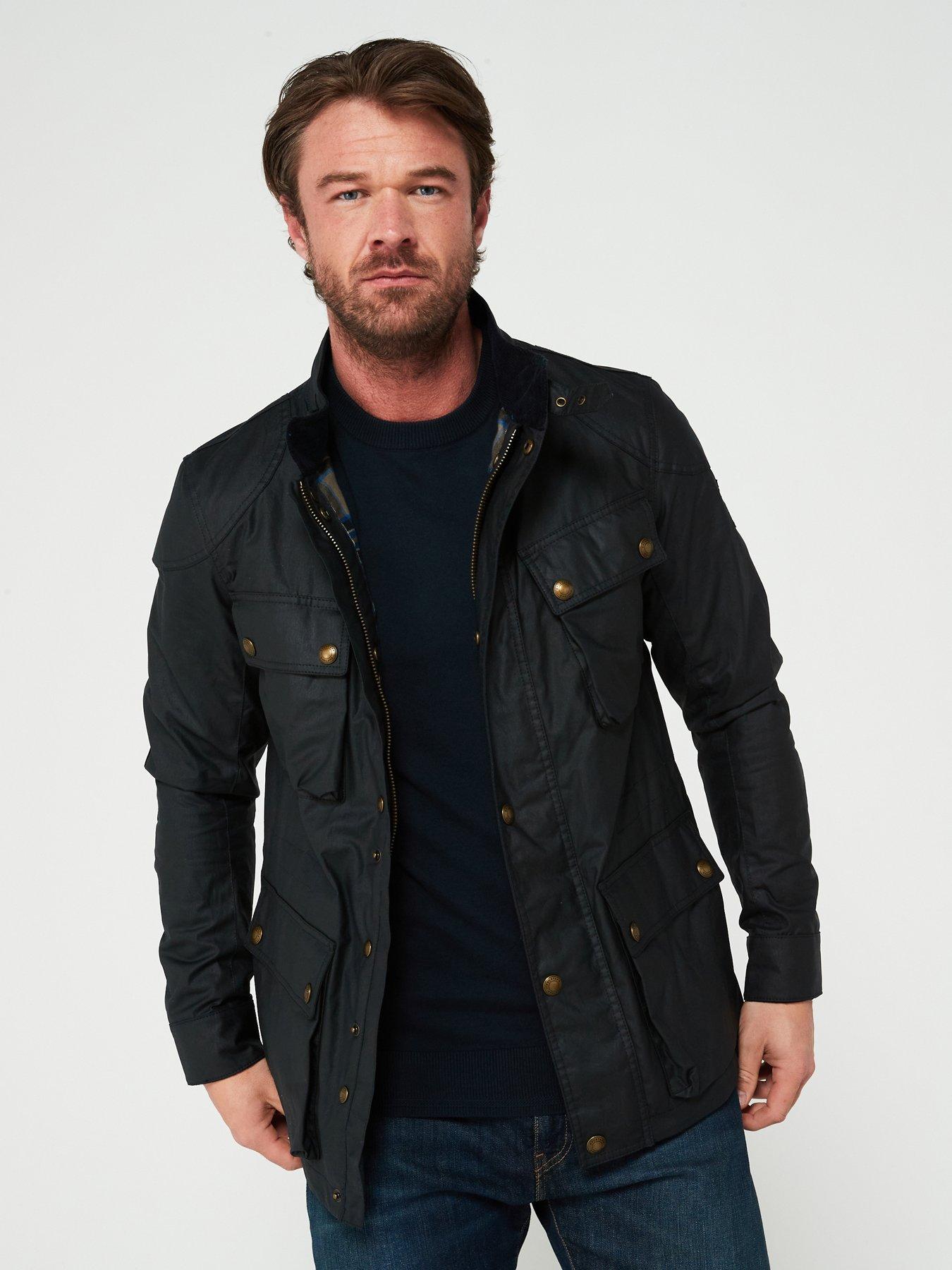 Belstaff Fieldmaster Wax Jacket - Navy