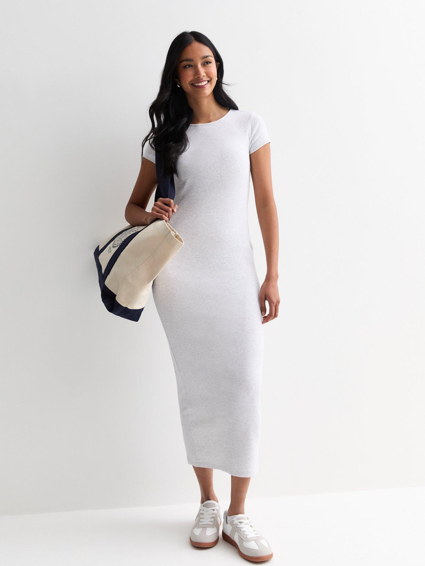 new-look-pale-grey-stretch-cotton-bodycon-midi-dressback