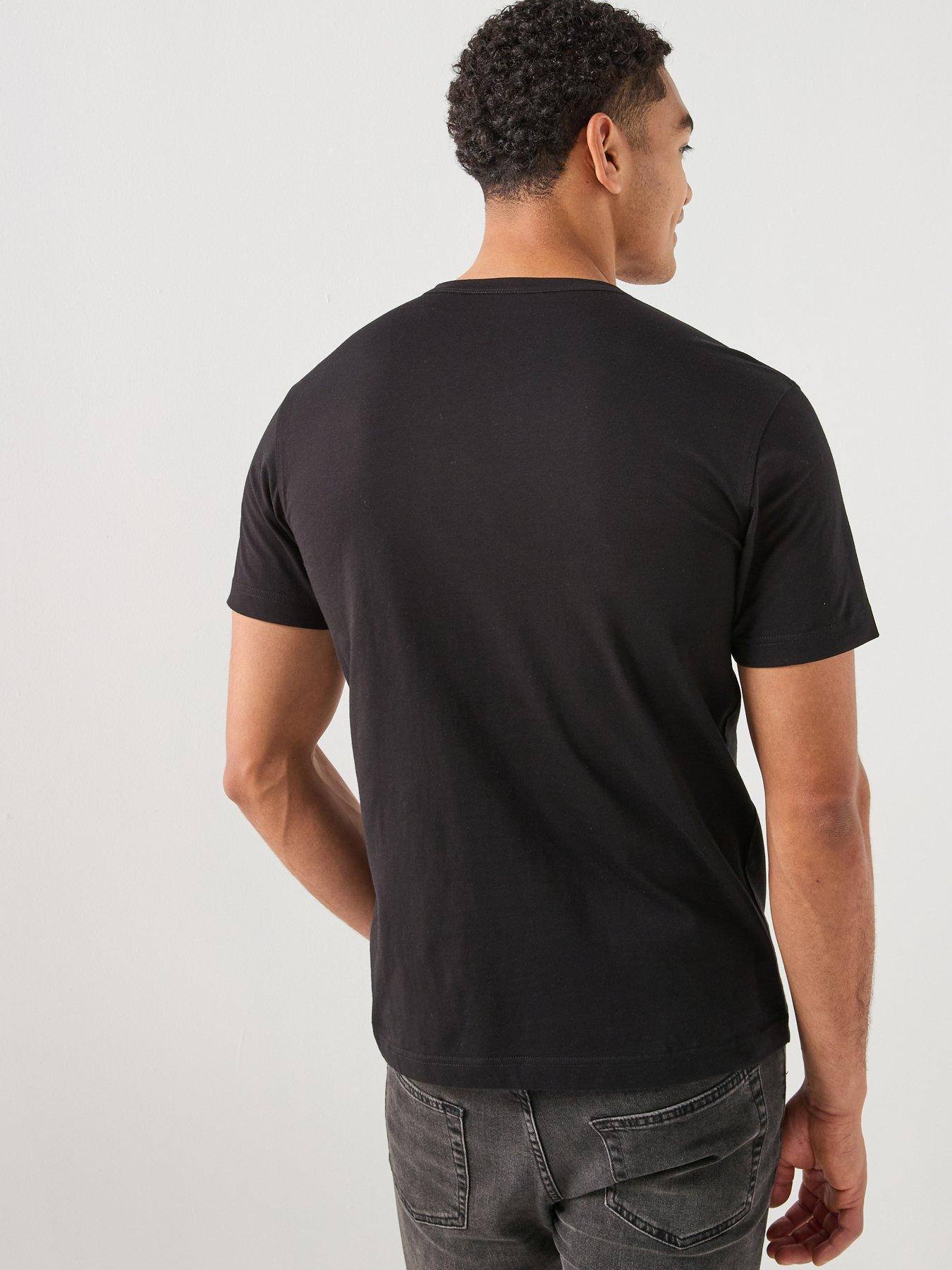 Image 2 of 5 of Belstaff Left Chest Patch Logo Regular Fit T-Shirt - Black