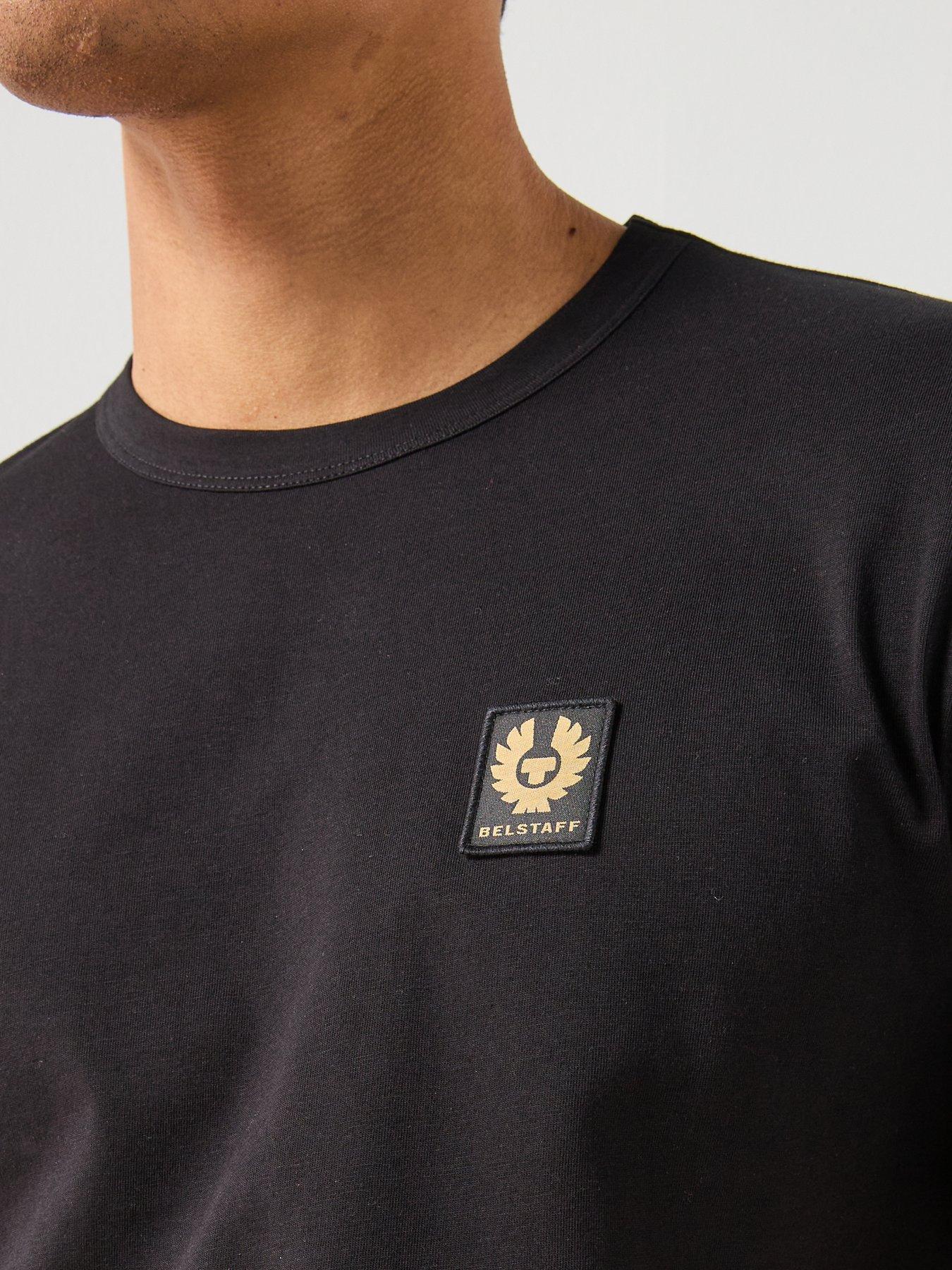 Image 4 of 5 of Belstaff Left Chest Patch Logo Regular Fit T-Shirt - Black