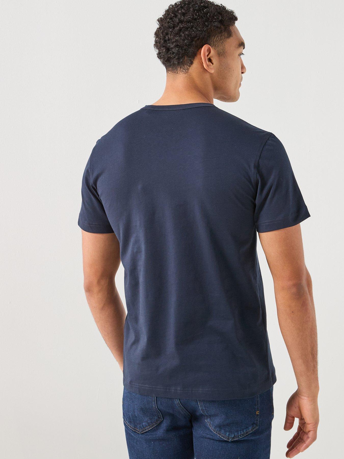 Image 2 of 6 of Belstaff Logo Patch Regular Fit T-shirt - Dark Blue