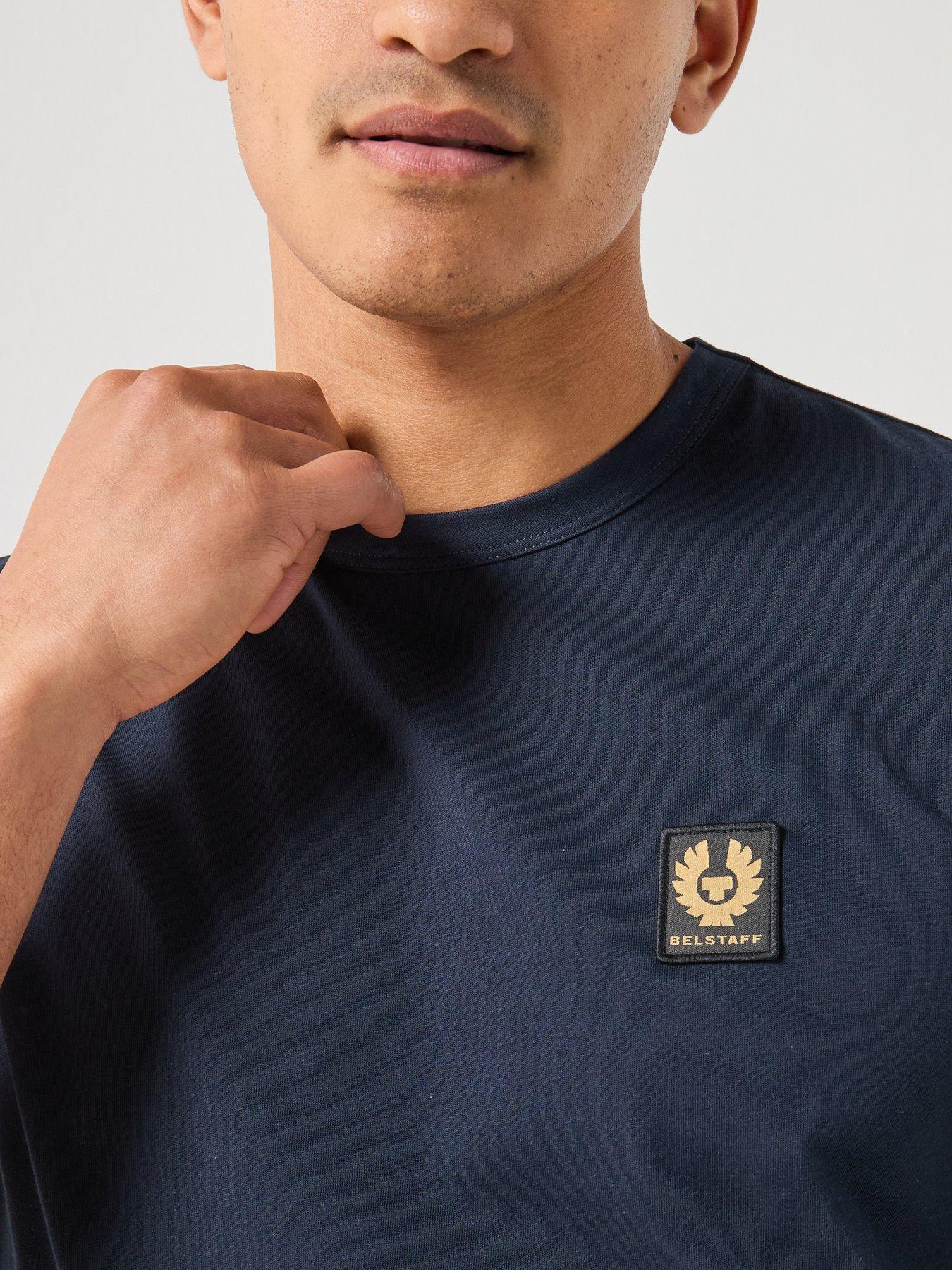 Image 5 of 6 of Belstaff Logo Patch Regular Fit T-shirt - Dark Blue