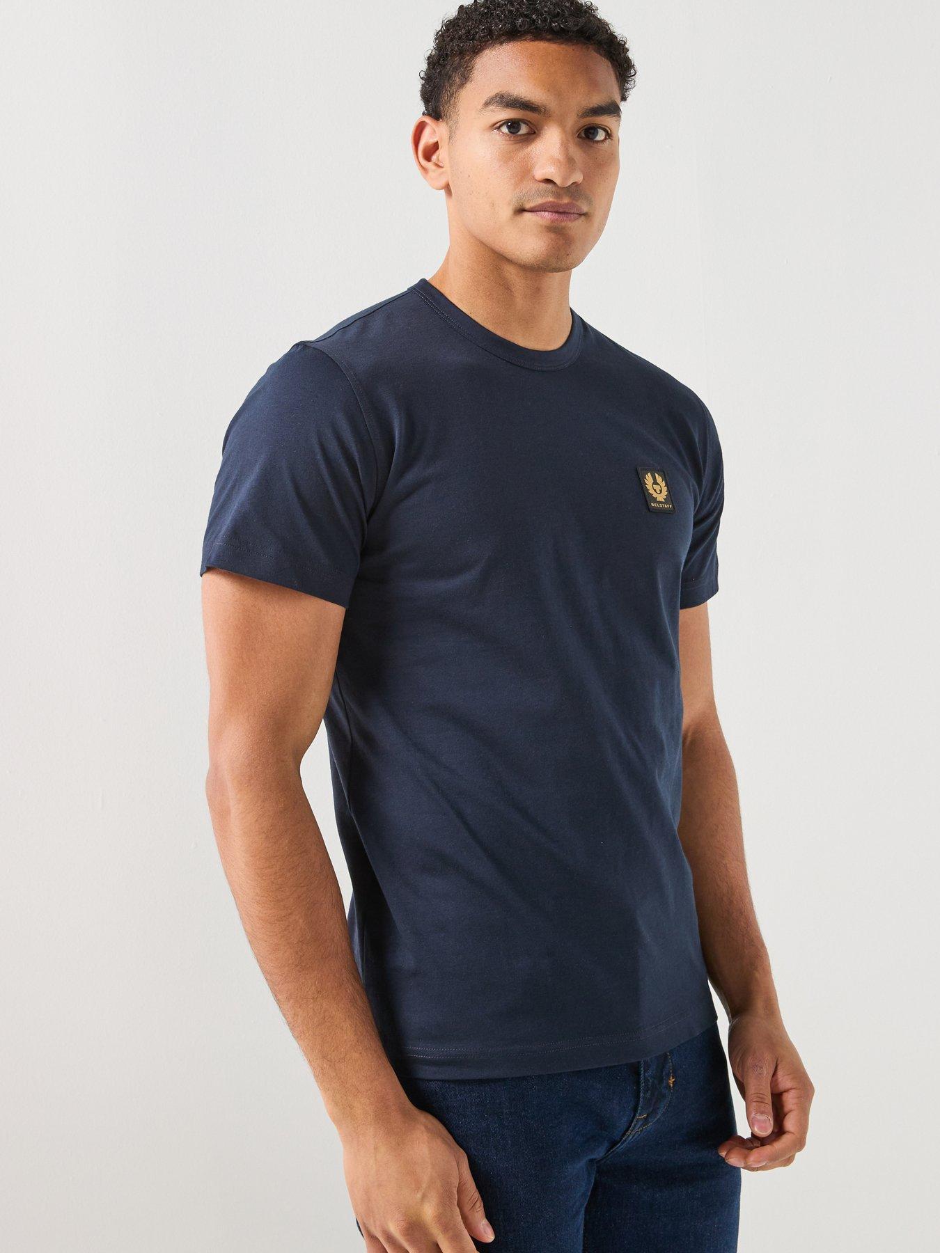 Image 6 of 6 of Belstaff Logo Patch Regular Fit T-shirt - Dark Blue