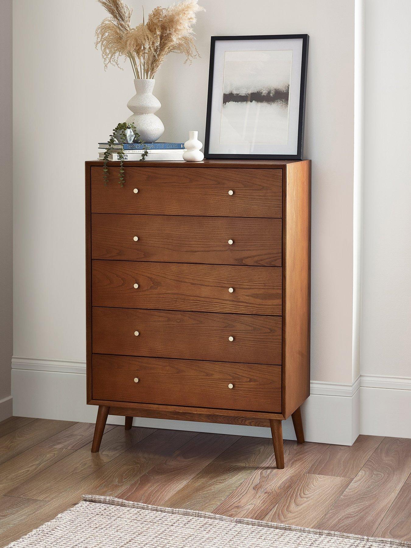 julian-bowen-lowry-5-drawer-chestfront