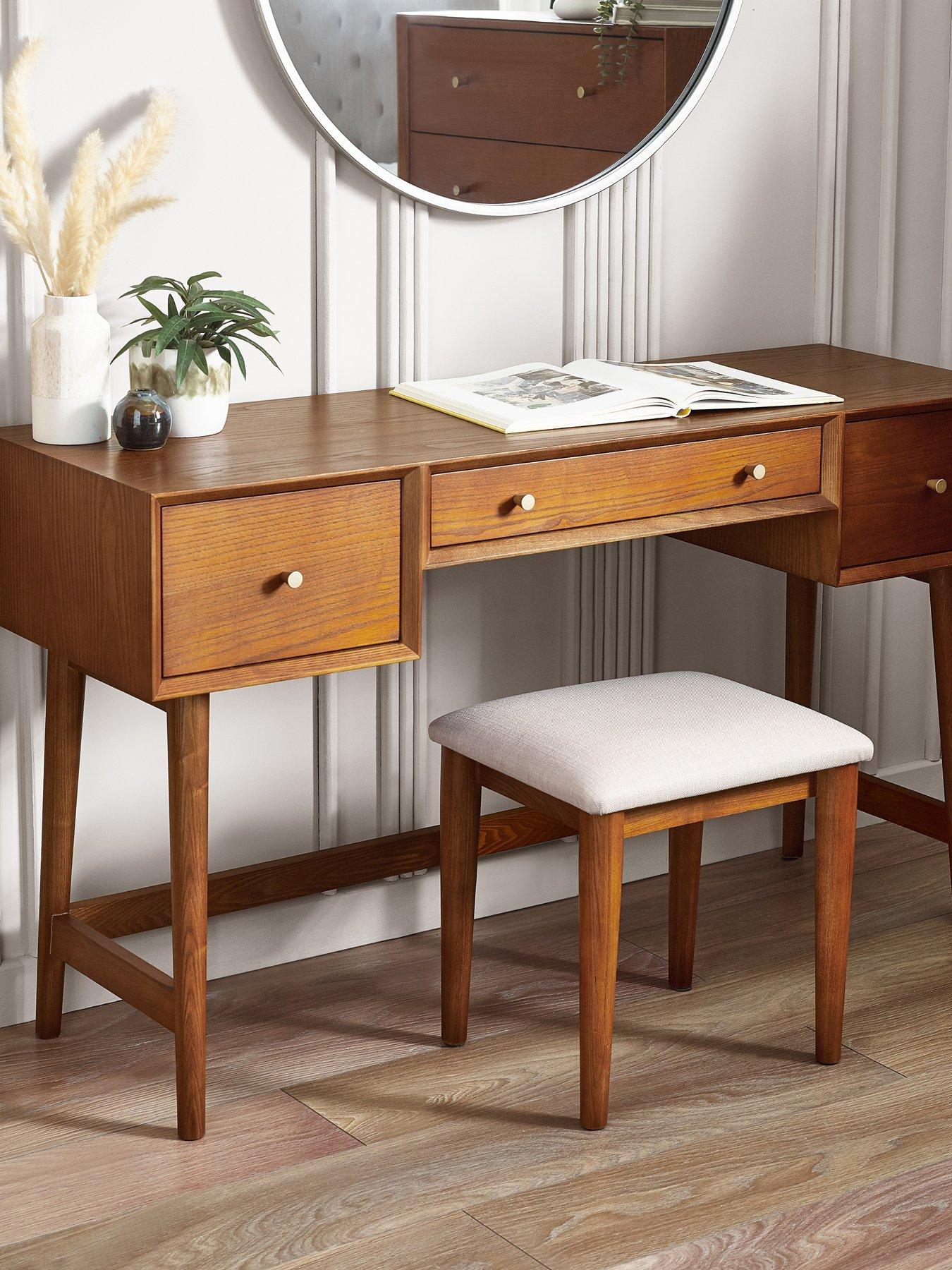 Image 1 of 3 of Julian Bowen Lowry Dressing Table and Stool Set