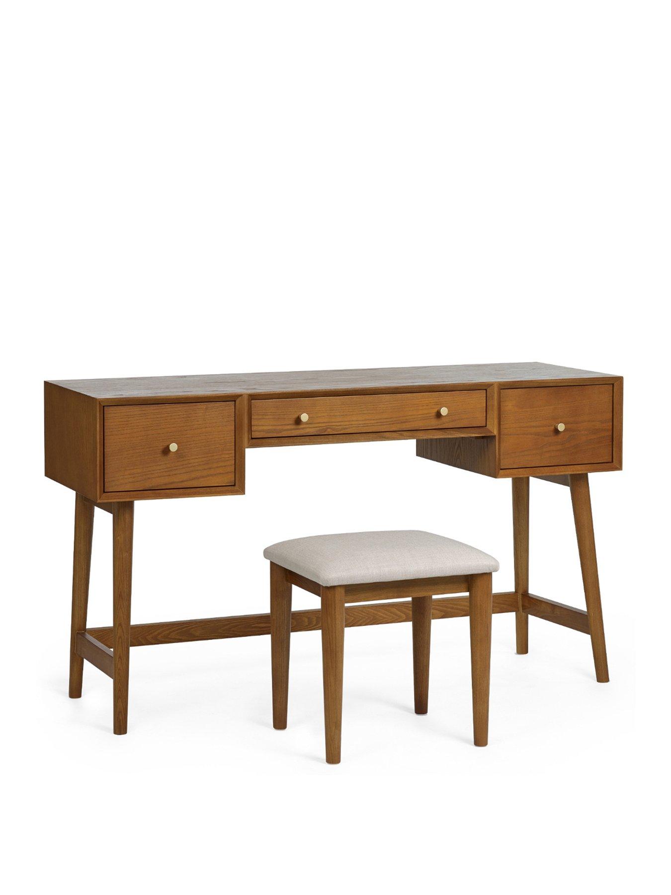 Image 2 of 3 of Julian Bowen Lowry Dressing Table and Stool Set