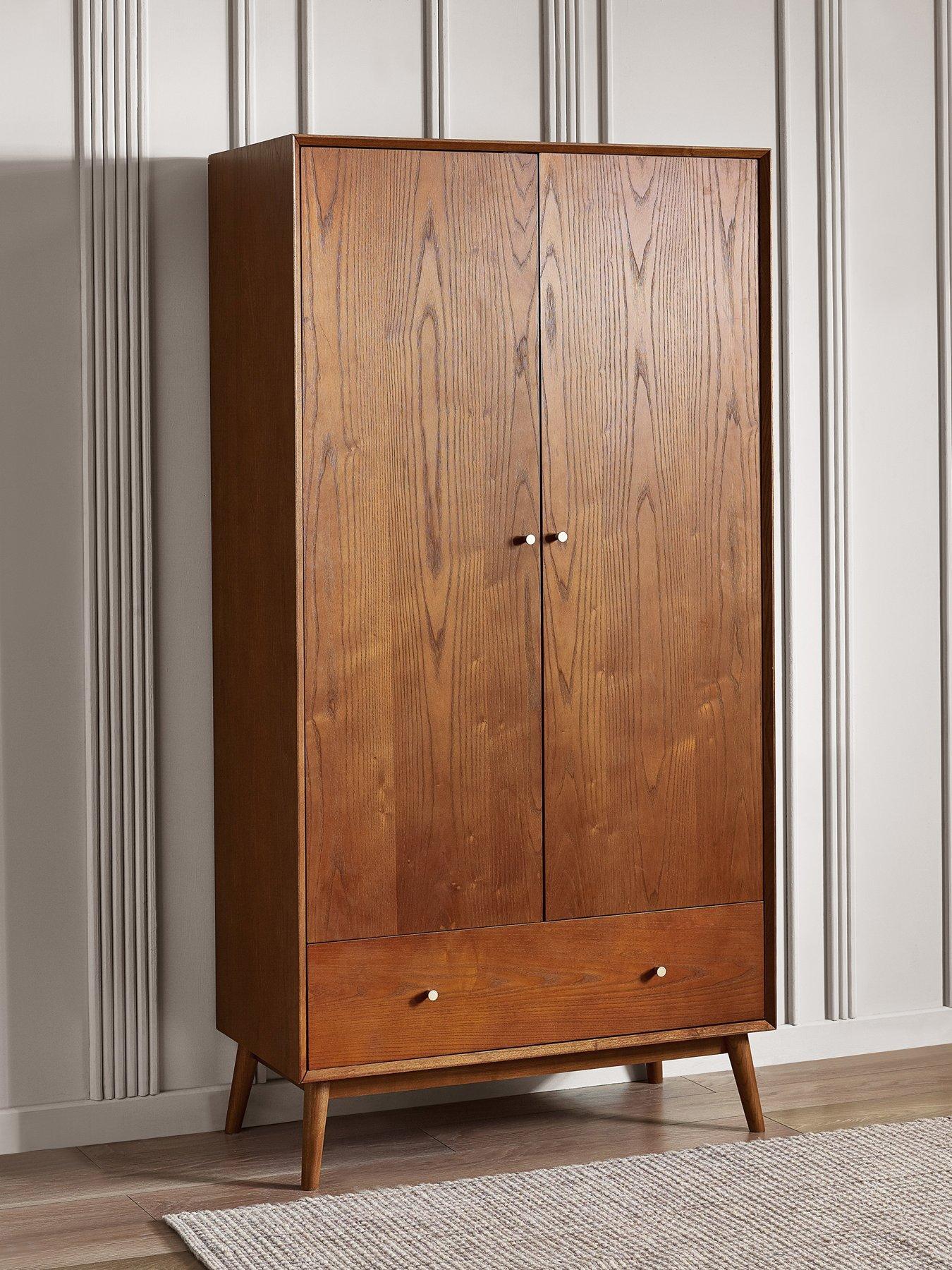 Image 1 of 6 of Julian Bowen Lowry 2 Door 1 Drawer Wardrobe