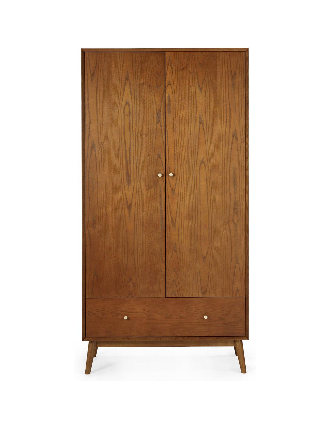 julian-bowen-lowry-2-door-1-drawer-wardrobestillFront