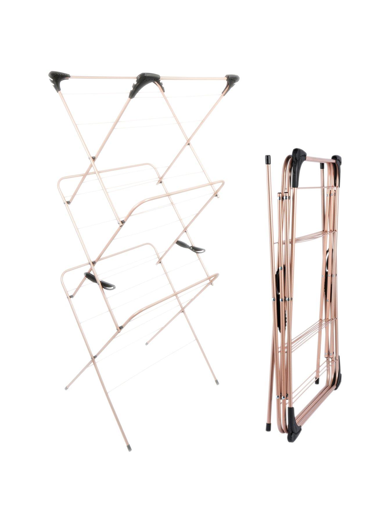 beldray-3-tier-clothes-airer-rose-gold