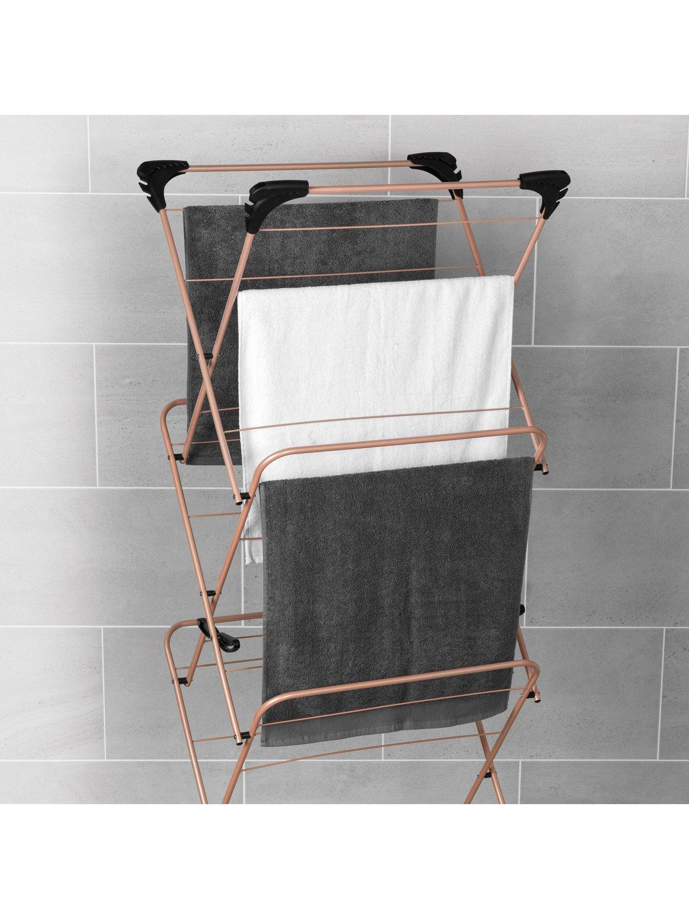 beldray-3-tier-clothes-airer-rose-goldstillFront