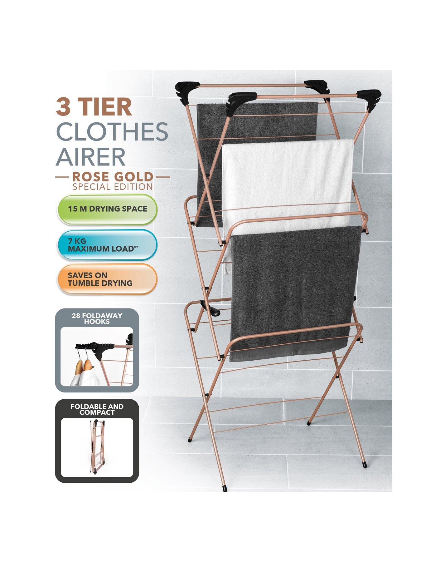 beldray-3-tier-clothes-airer-rose-goldback