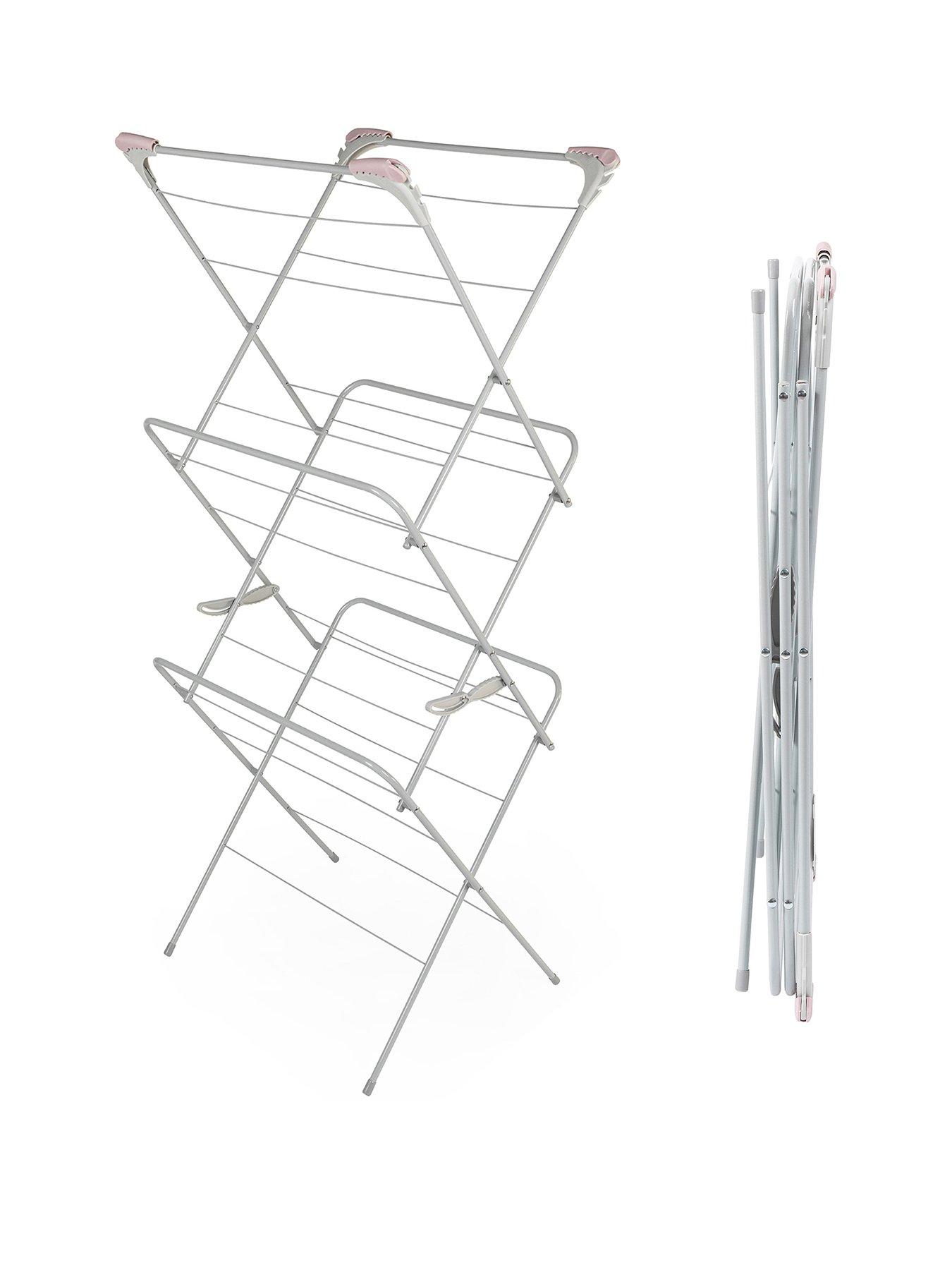 russell-hobbs-3-tier-clothes-airer-pink