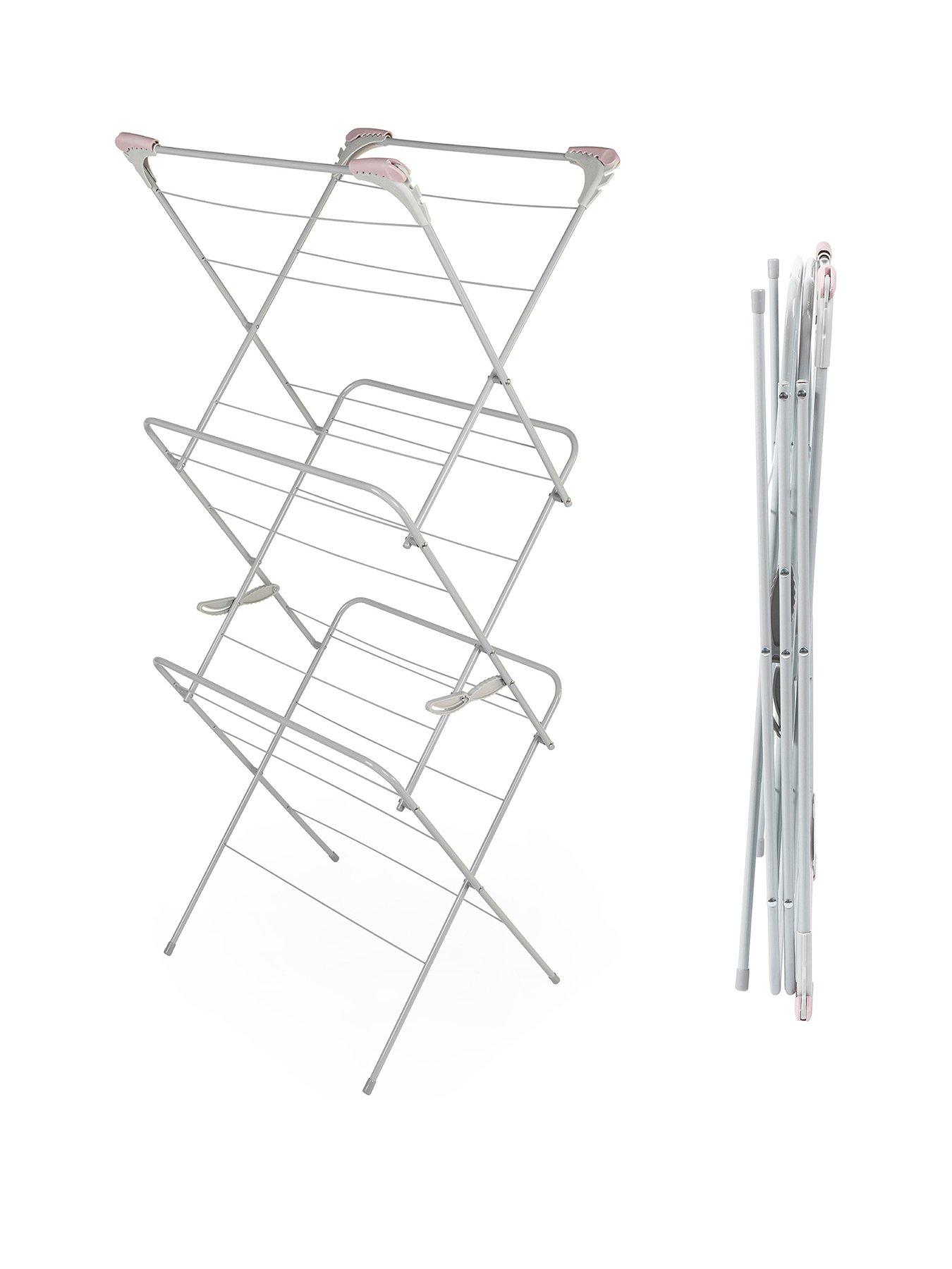 undefined 3-Tier Clothes Airer - Pink
