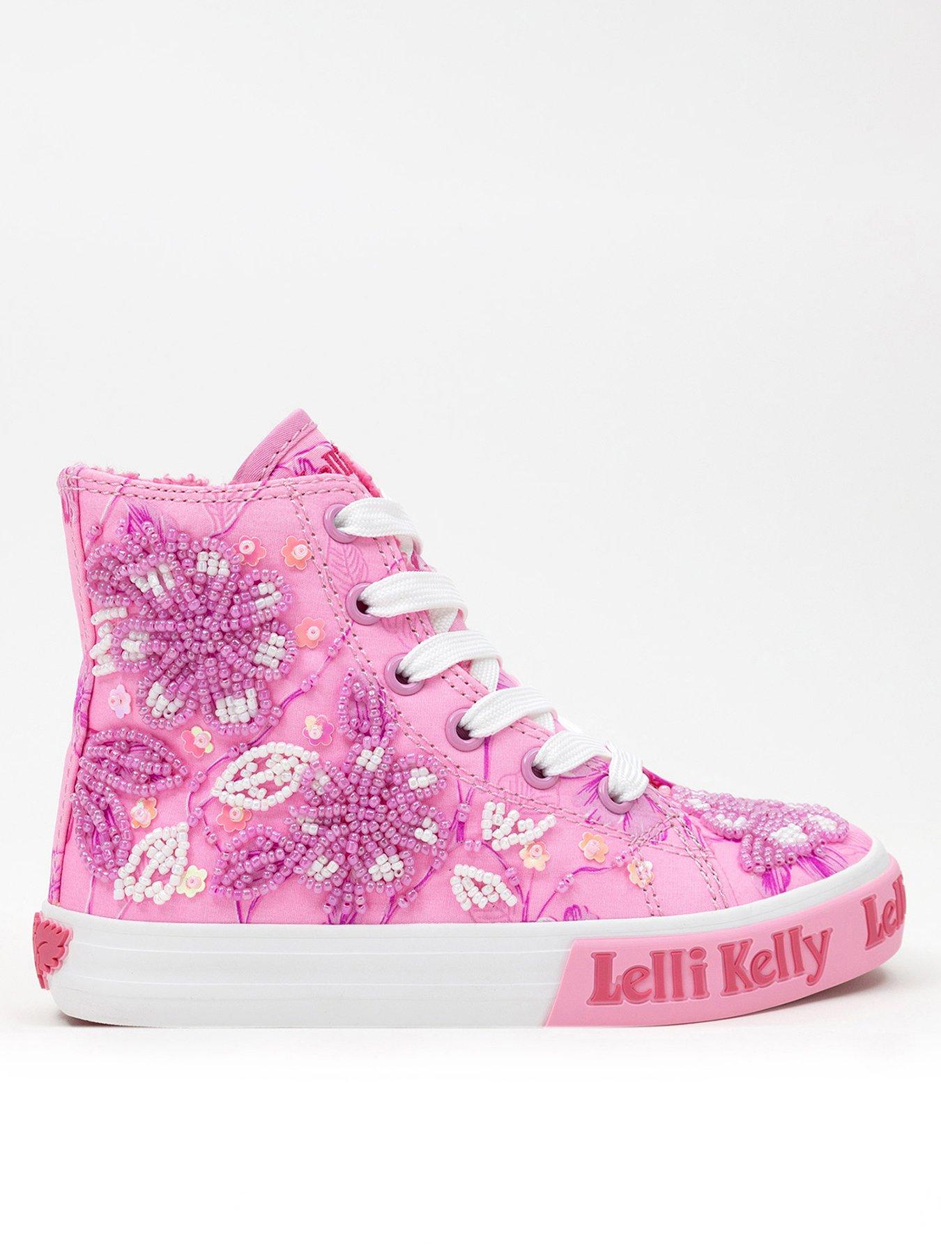 Lelli Kelly Lelli Kelly Brooke M. Embellished Faux Fur Lined High Top - Pink