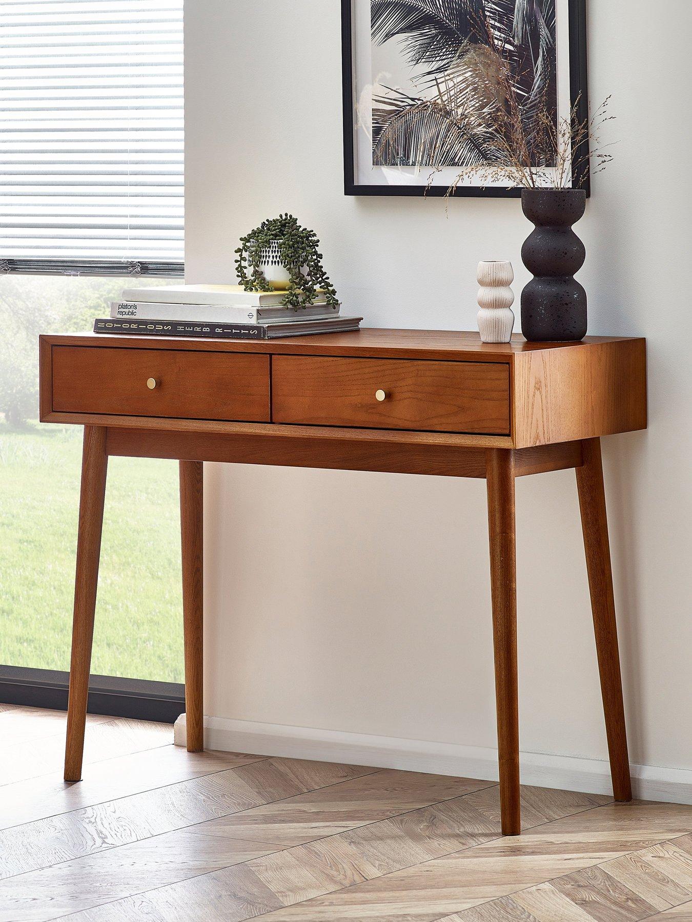 Julian Bowen Lowry Writing Desk With 2 Drawers