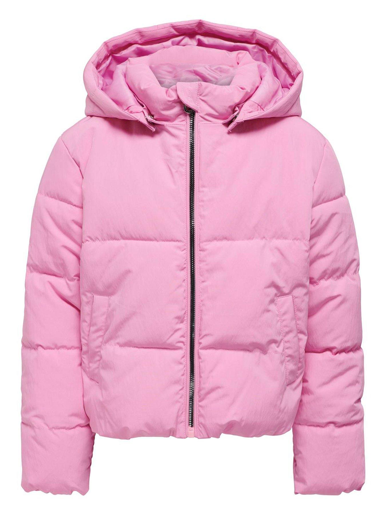 only-kids-girls-dolly-short-padded-jacket-blackfront