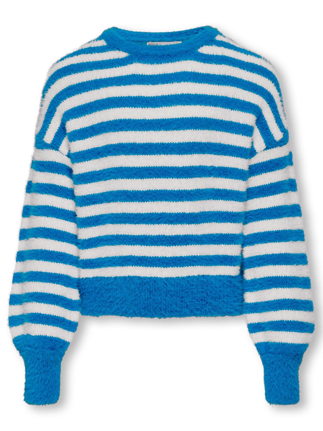 only-kids-girls-fluffy-knitted-jumper-bright-blue