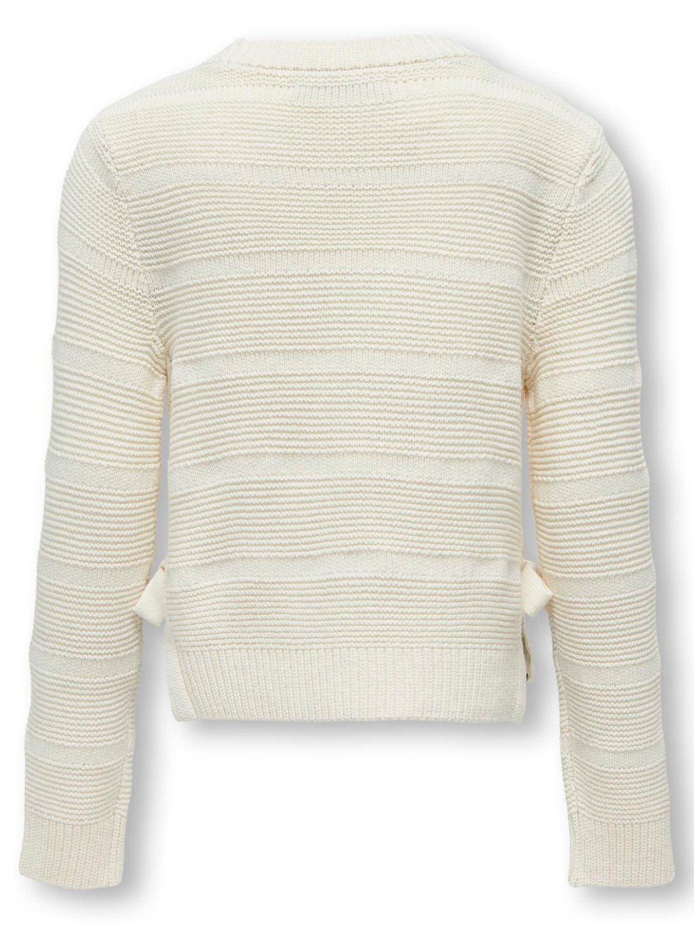 only-kids-girls-tie-side-knitted-jumper-light-creamback